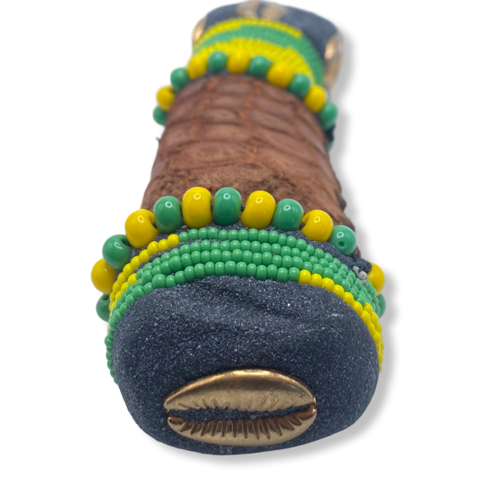 Pinaldo Cuchillo para Orunmila – De Piel, Diseño 2 (Knife with Leather for Orunmila – Design 2) - SanteriaGuide