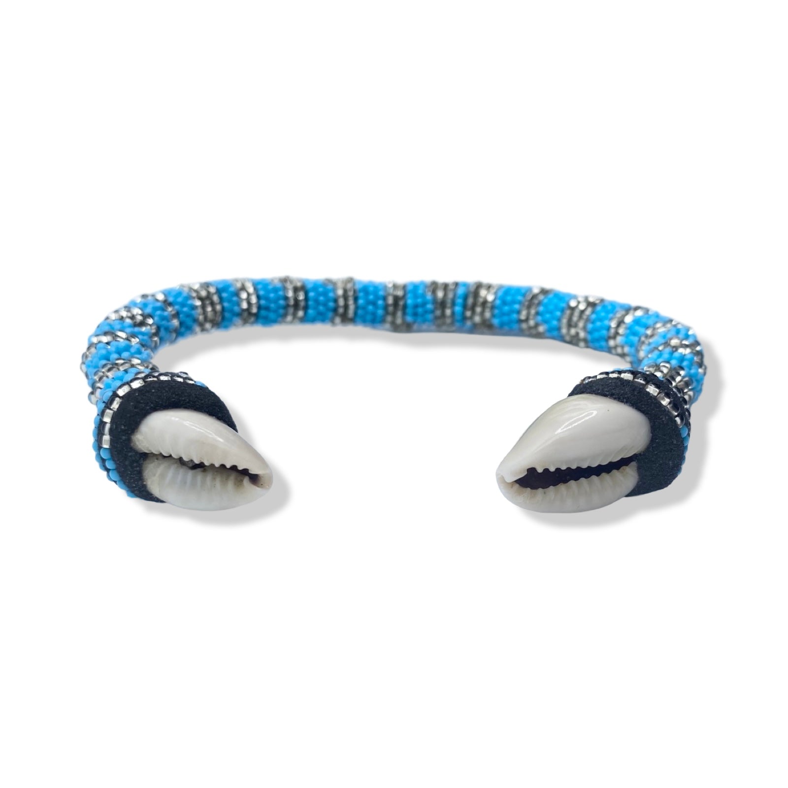 Handmade Ilde de Yemayá Asesú Bracelet - Cowrie Shell Yoruba Santeria Orisha - SanteriaGuide