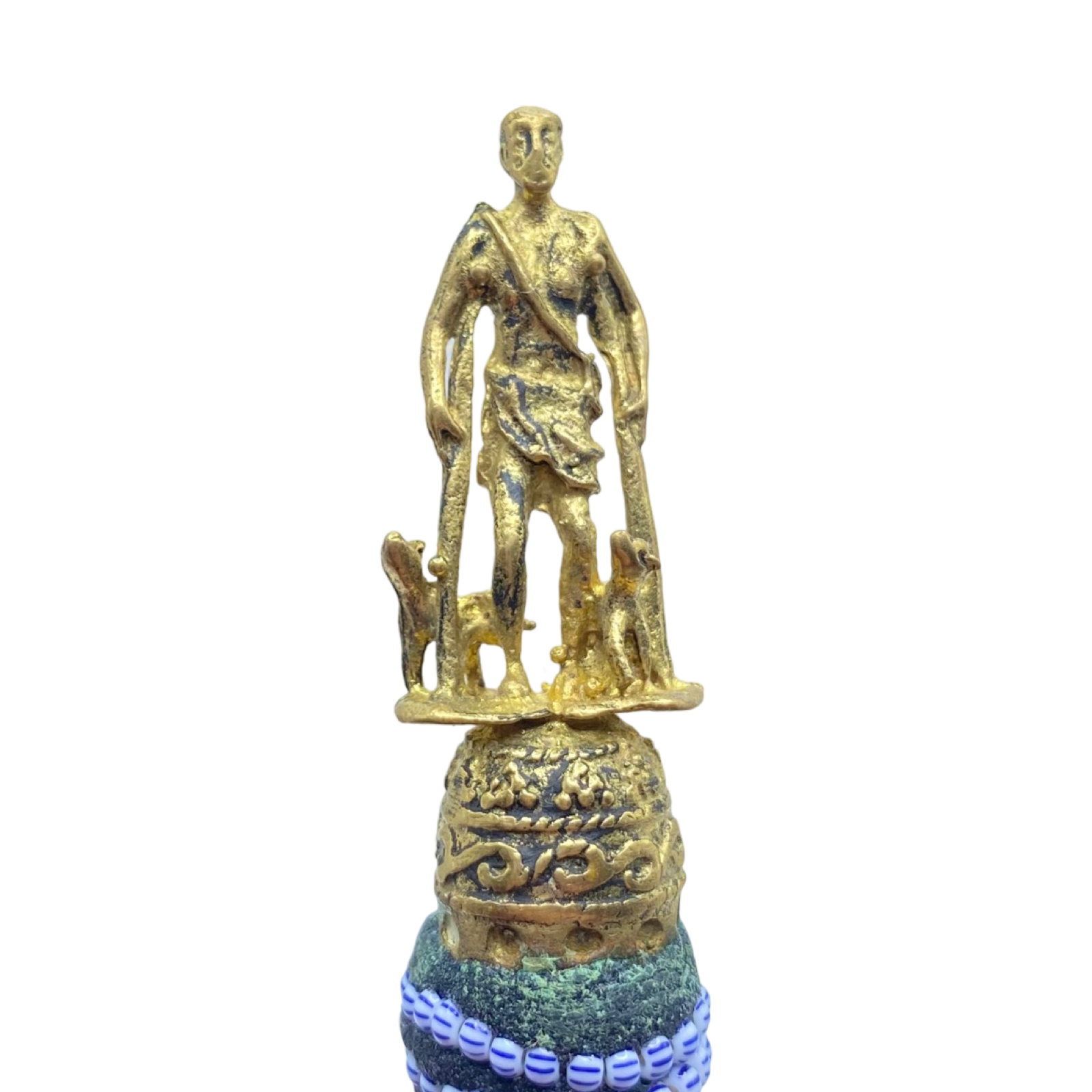 Handmade Ilde de Babalú Ayé Bracelet – Cowrie Shells & Bronze Yoruba Santeria Orisha - SanteriaGuide