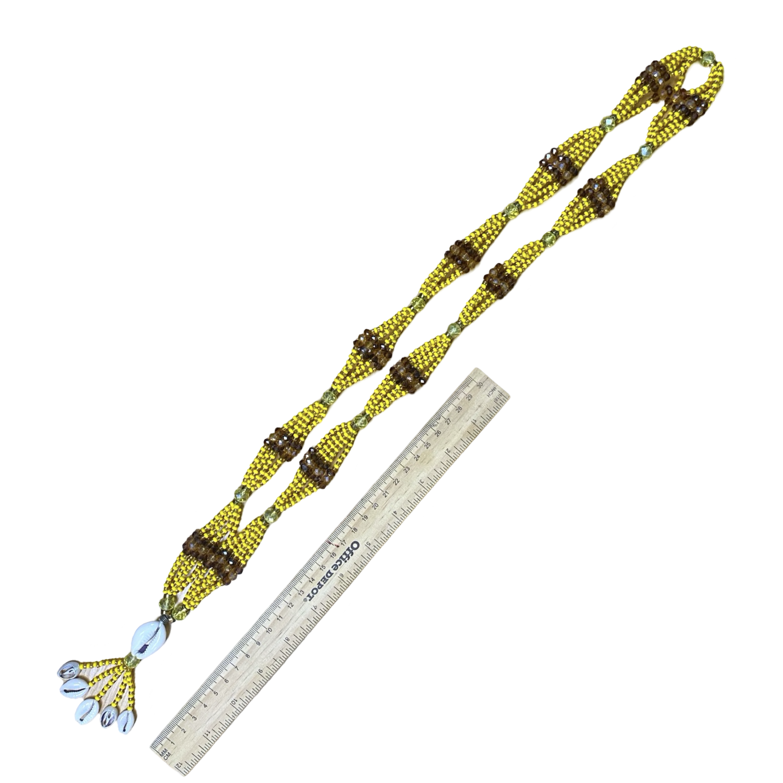 Oshún Gala Necklace with Ilde – Handmade with Sacred Beads