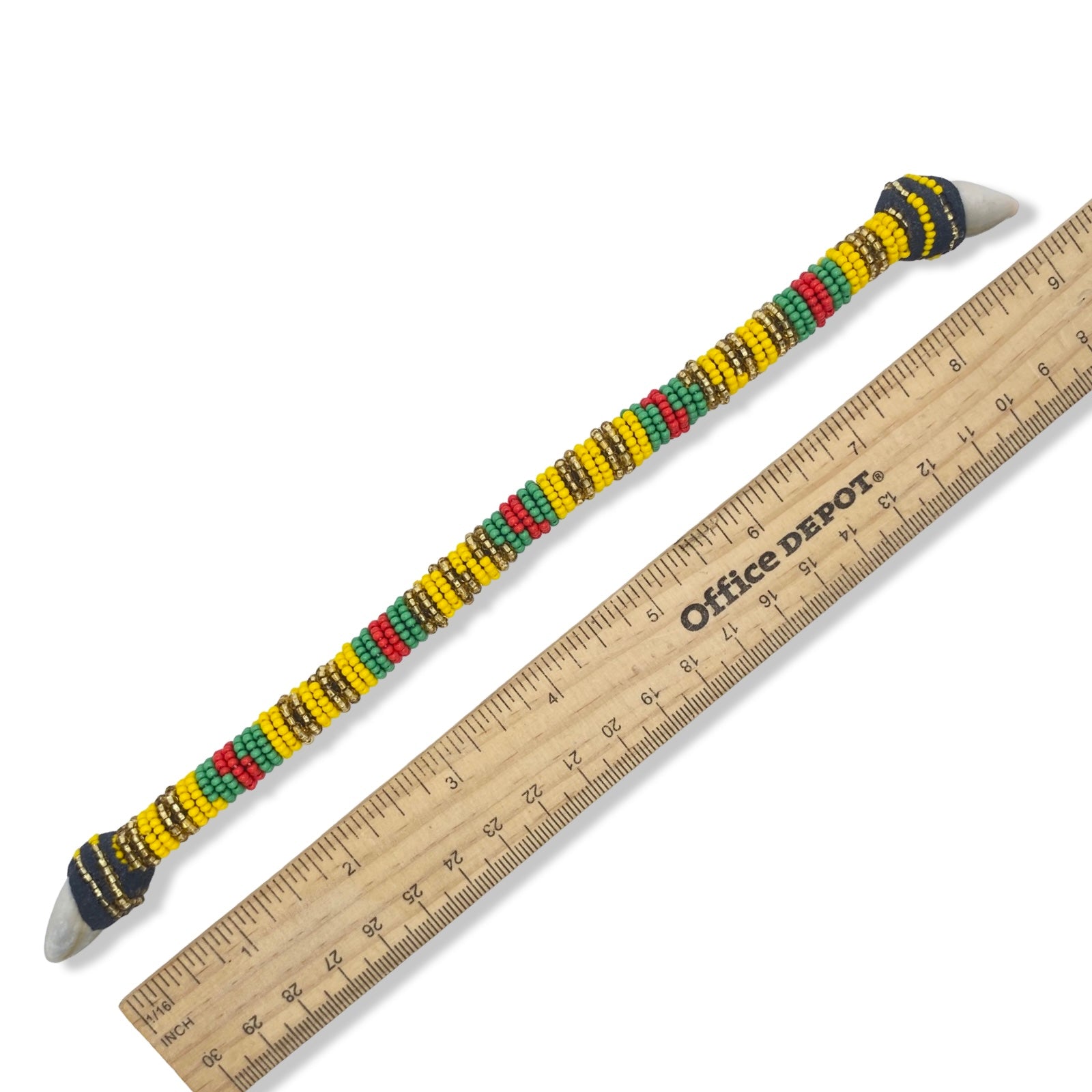 Handmade Ilde de Oshun Alolodi Bracelet - Cowrie Shells Yoruba Santeria Orisha - SanteriaGuide