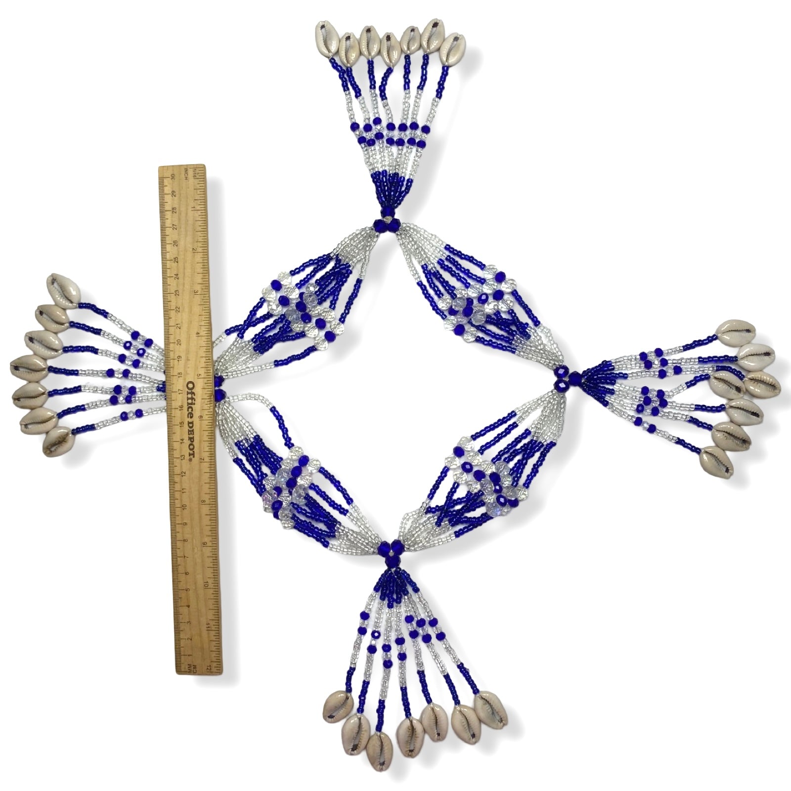 Handmade Mazo de Yemayá - Crystal for Sopera | Yoruba Santería Orisha - SanteriaGuide