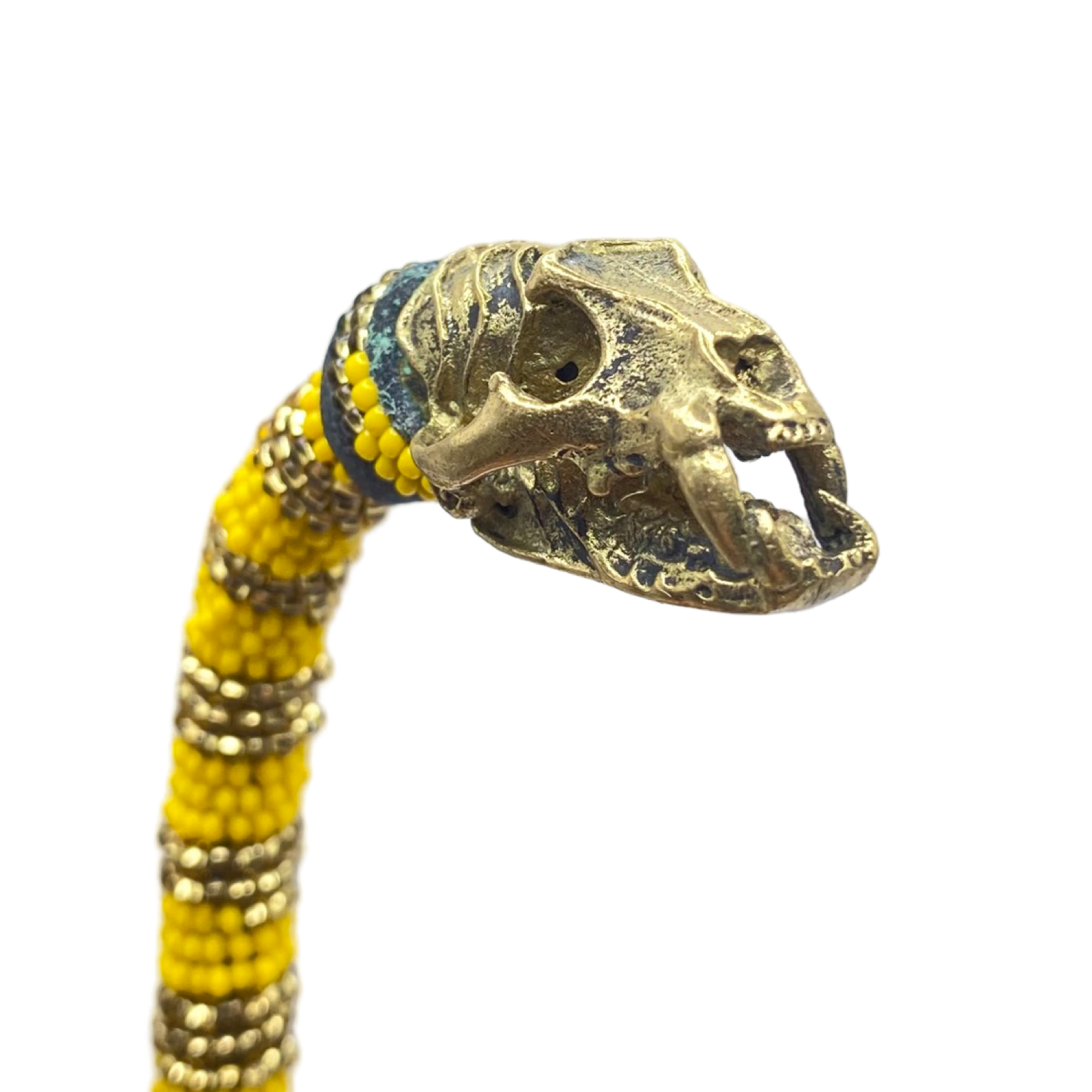 Handmade Ilde de Oshún Bracelet - Cowrie Shells & Bronze Yoruba Santeria Orisha - SanteriaGuide