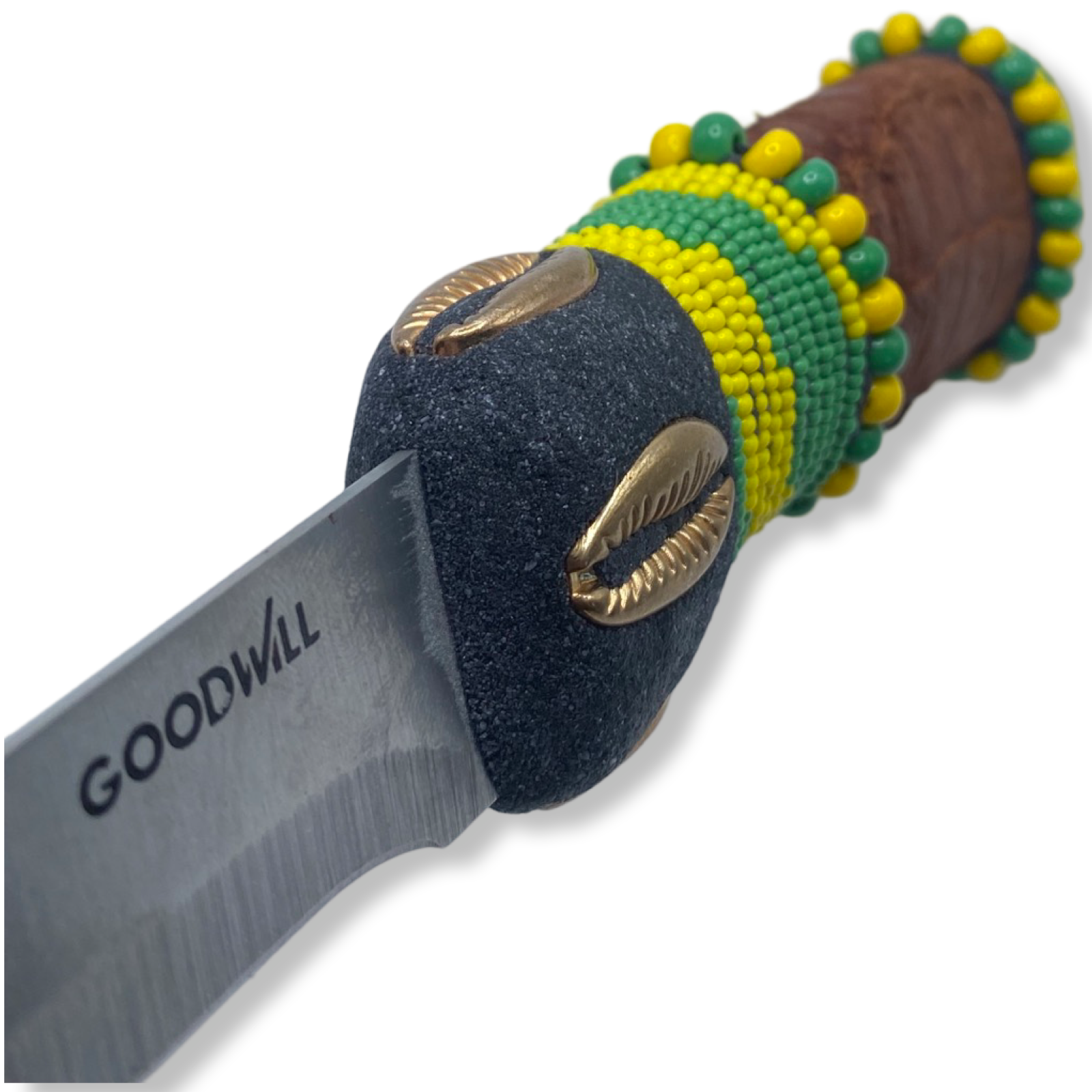 Pinaldo Cuchillo para Orunmila – De Piel, Diseño 2 (Knife with Leather for Orunmila – Design 2) - SanteriaGuide