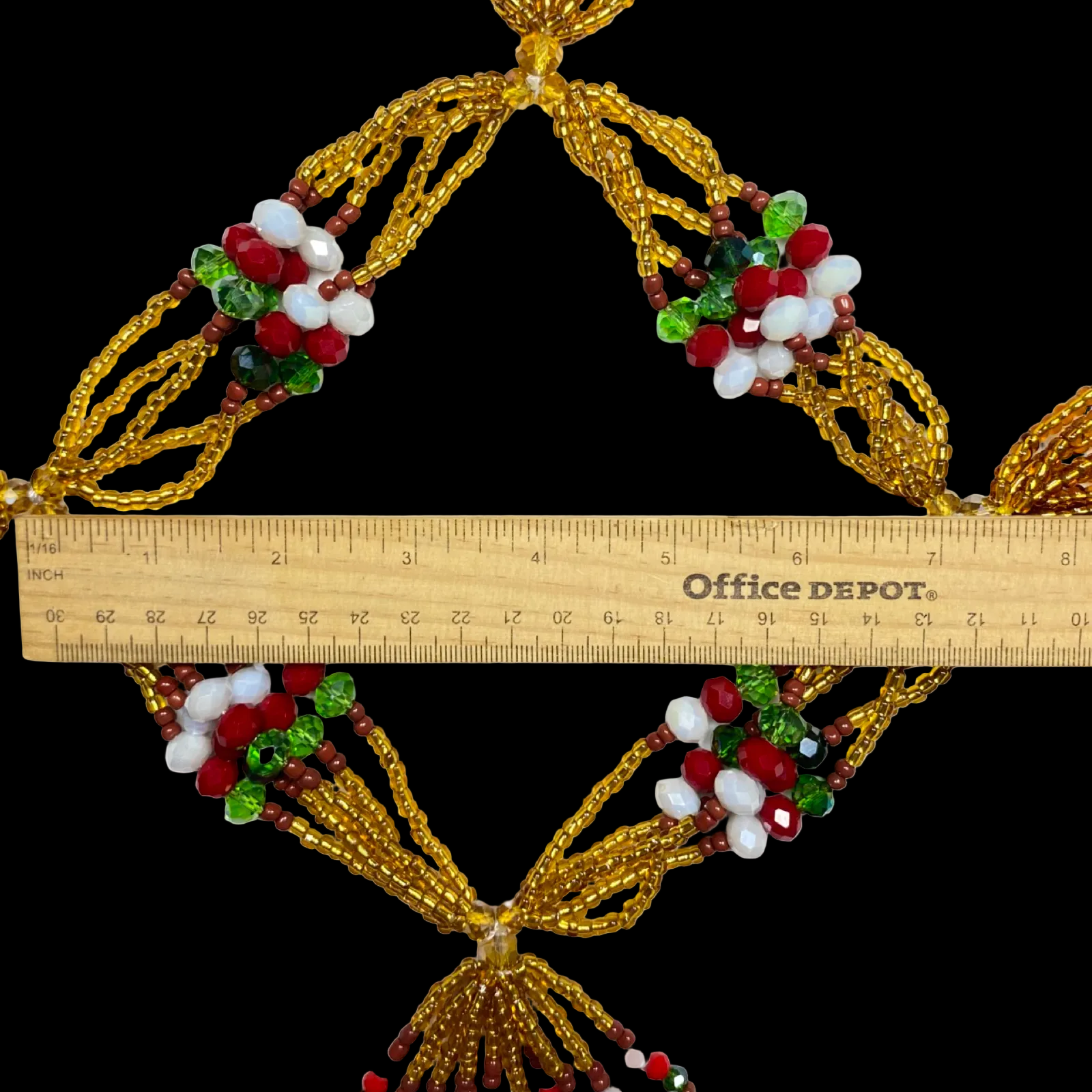 Handmade Mazo de Oshún Ibu Acuaro - Crystal for Sopera | Yoruba Santería Orisha - SanteriaGuide