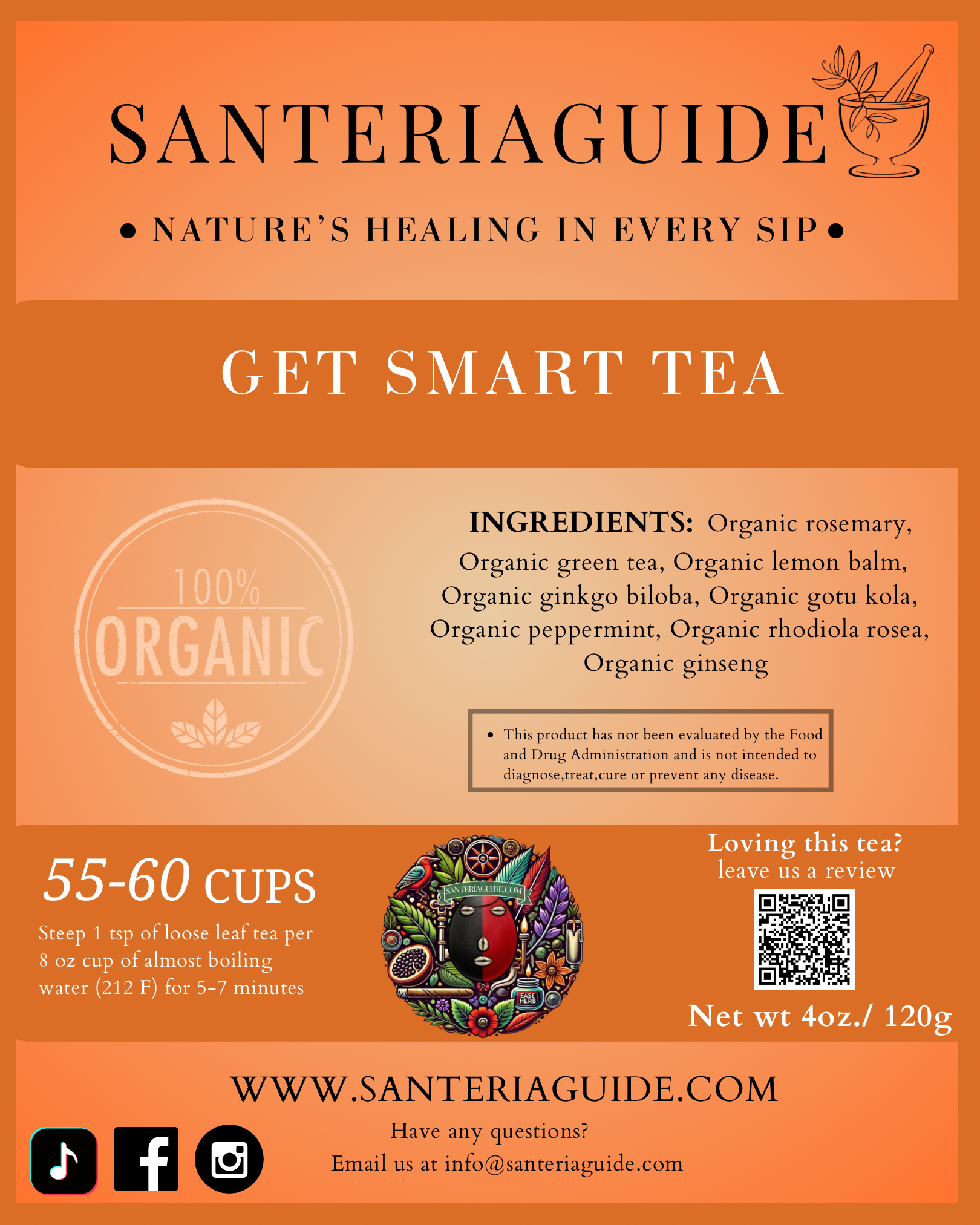 SanteriaGuide Get Smart Focus Tea - SanteriaGuide