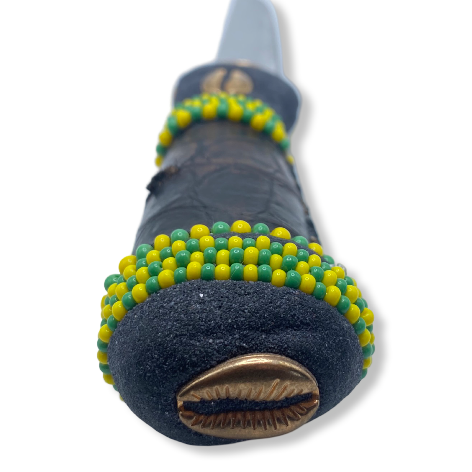 Pinaldo Cuchillo para Orunmila – De Piel, Diseño 5 (Knife with Leather for Orunmila – Design 5) - SanteriaGuide