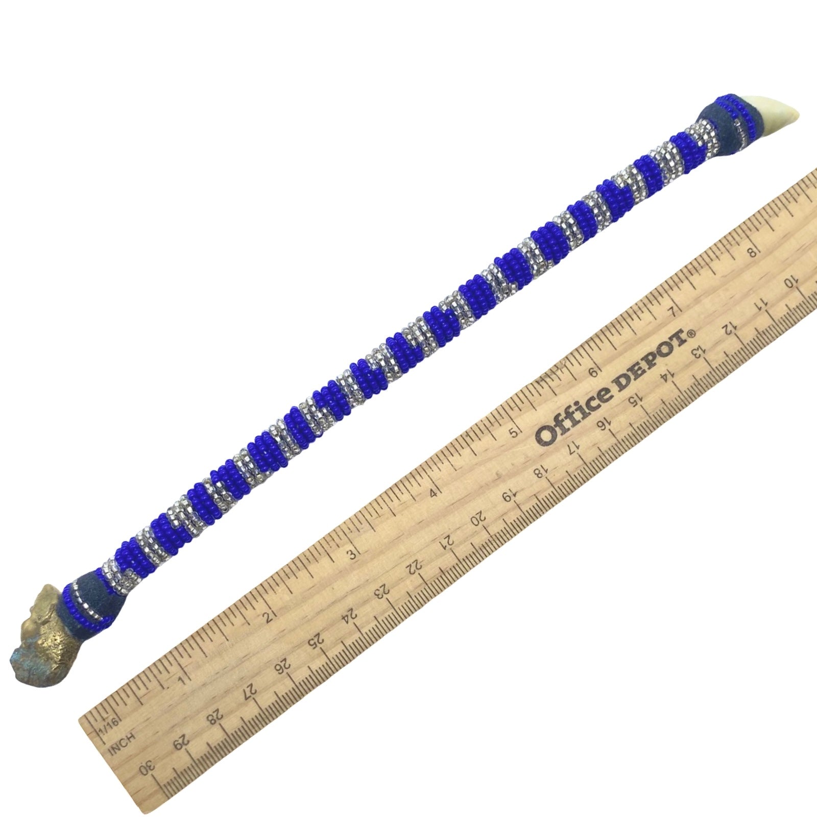 Handmade Ilde de Yemayá Yemoja Bracelet - Cowrie Shell & Bronze Yoruba Santeria Orisha - SanteriaGuide