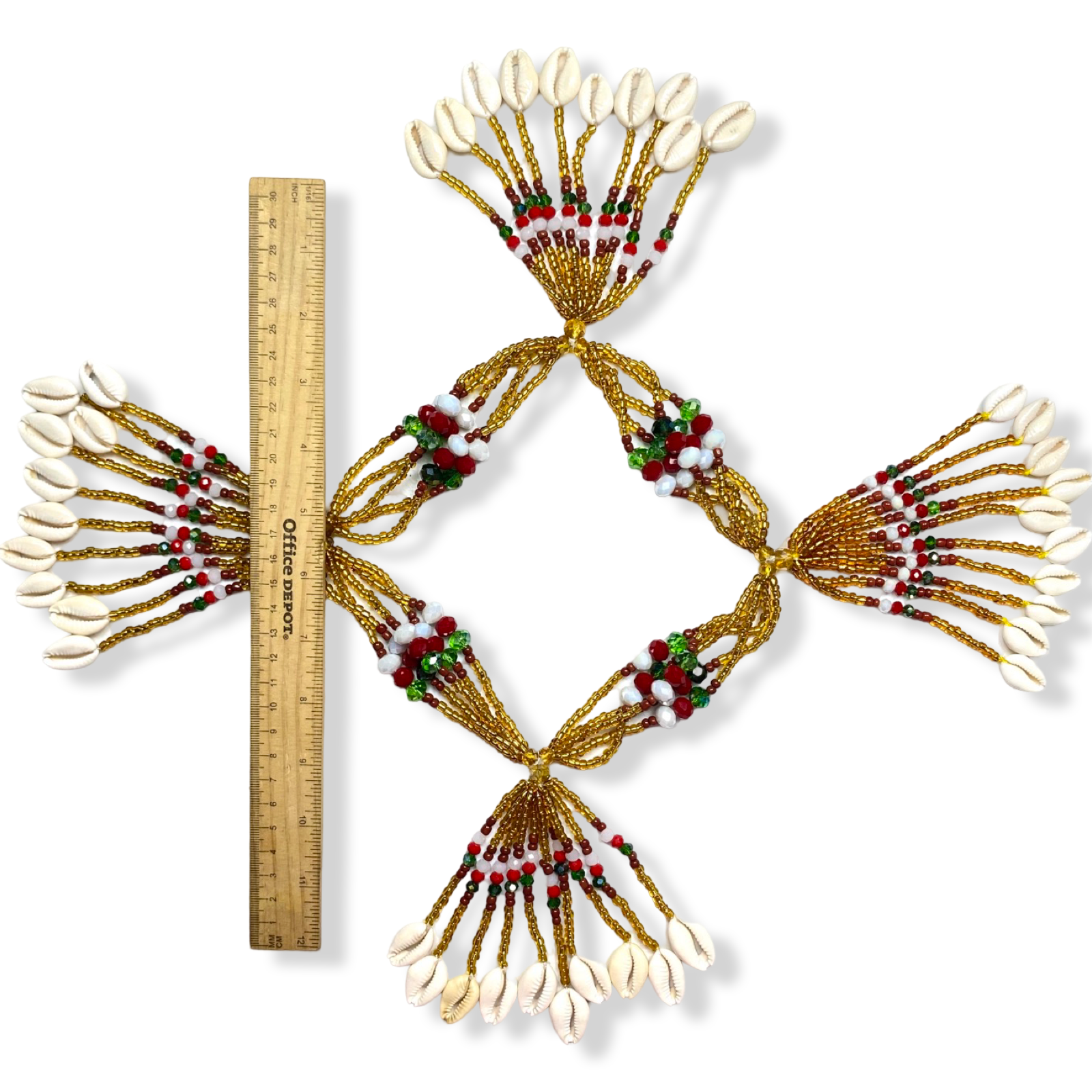 Handmade Mazo de Oshún Ibu Acuaro - Crystal for Sopera | Yoruba Santería Orisha - SanteriaGuide