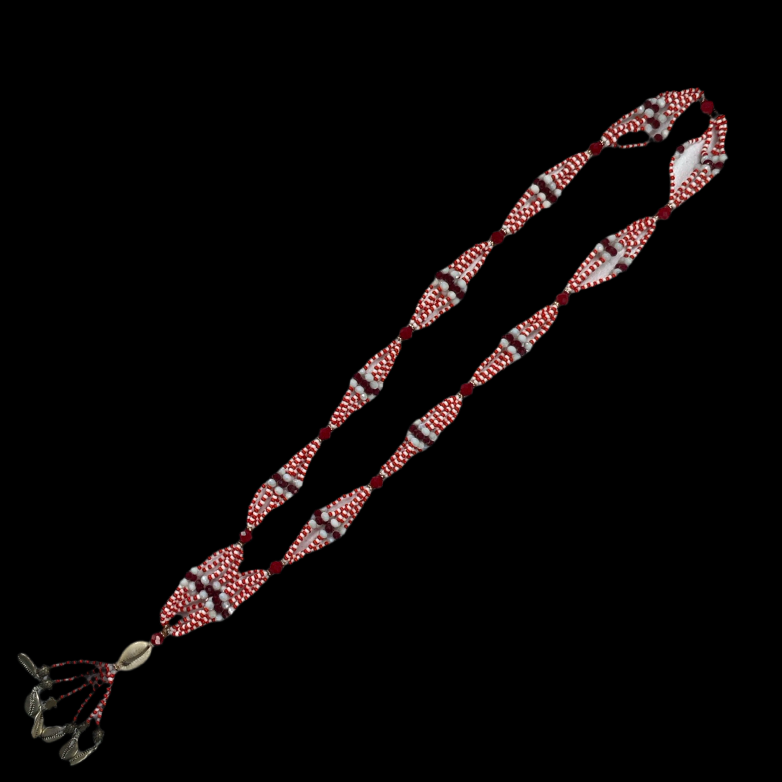 Shangó Gala Necklace – Cowrie with Turtle or Lightning Charms