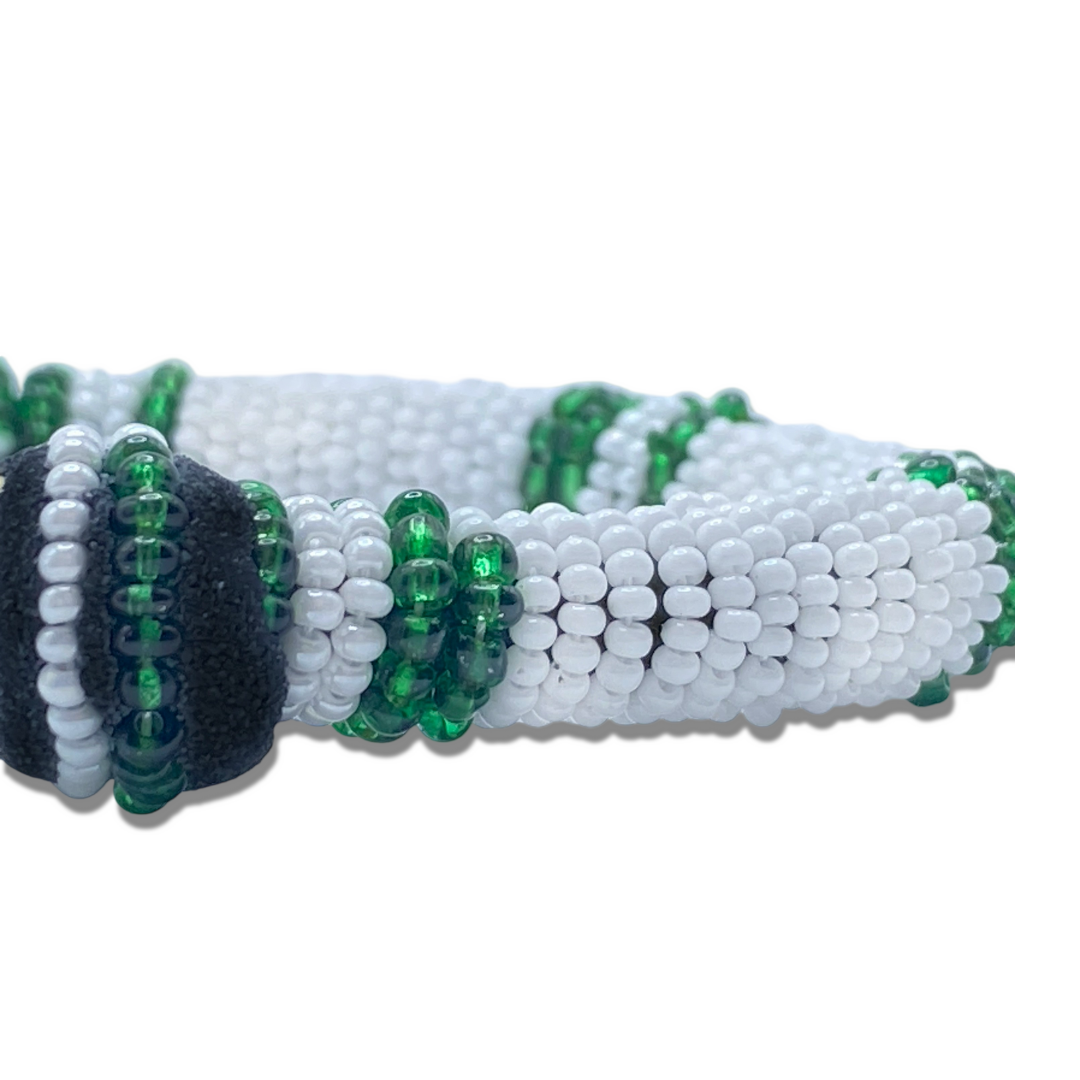 Pulsera hecha a mano Ilde de Obatalá Alaguema - Cowrie Shell Yoruba Santeria Orisha