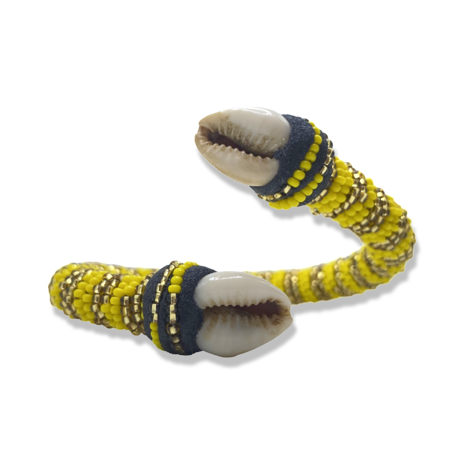 Handmade Ilde de Oshún Bracelet - Cowrie Shells Yoruba Santeria Orisha - SanteriaGuide