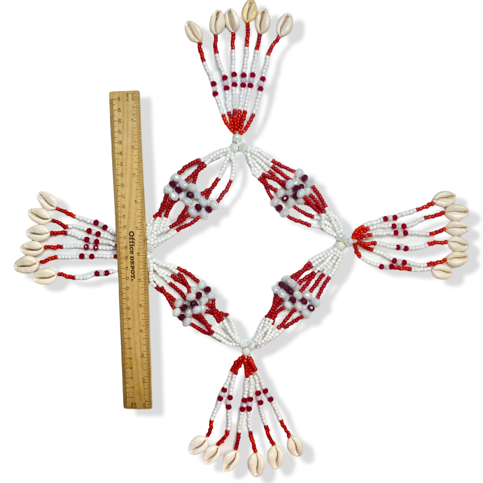 Mazo de Shango - Red & White Yoruba Santeria Orisha - SanteriaGuide