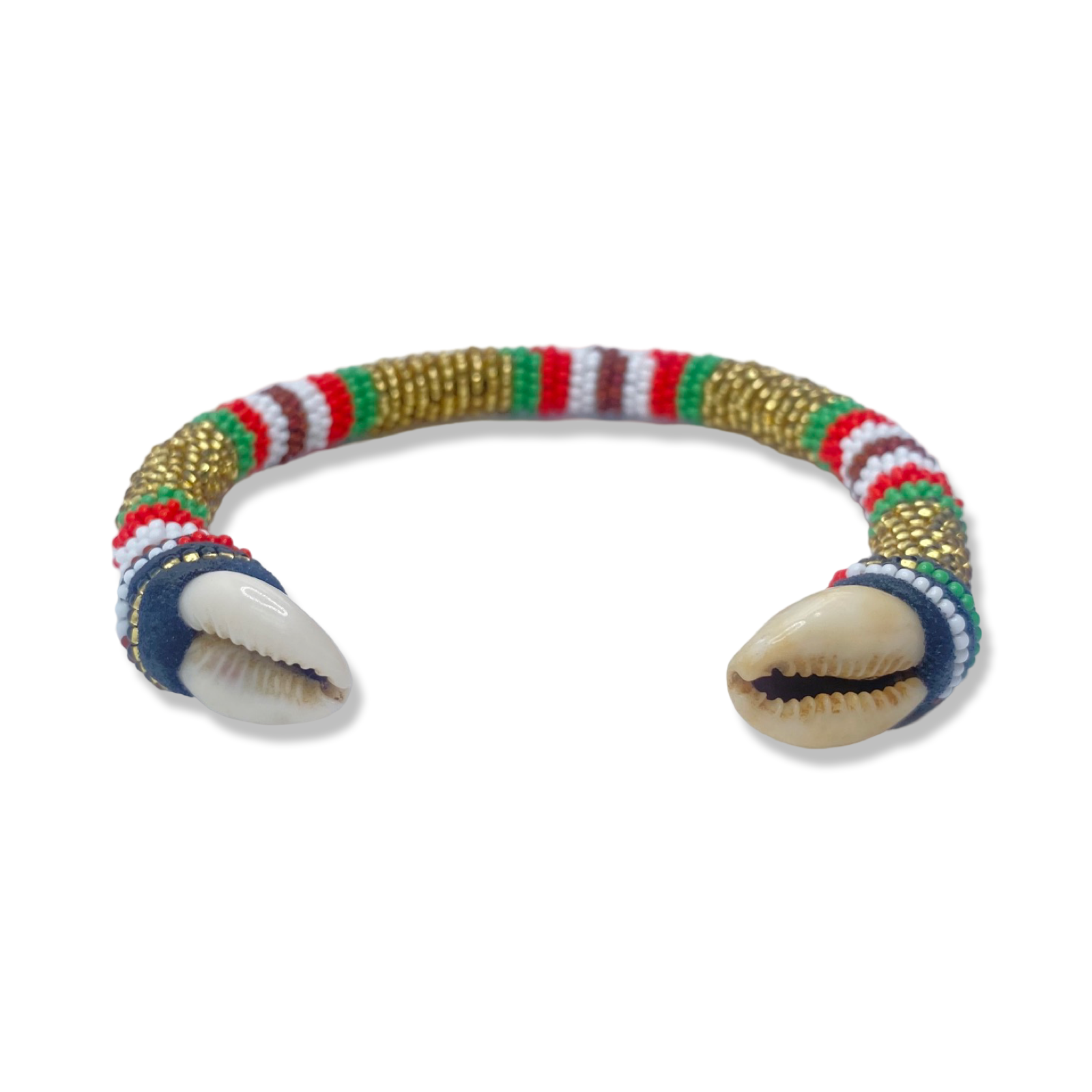 Handmade Ilde de Oshún Ibu Acuaro Bracelet - Cowrie Shells Yoruba Santeria Orisha - SanteriaGuide