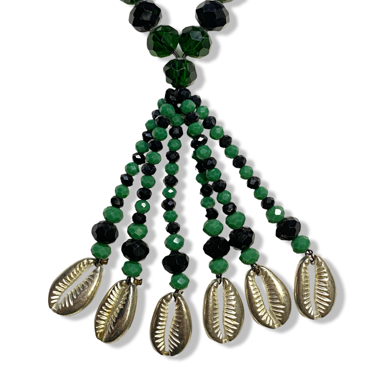 Handmade Gala de Ogún – Green and Black Glass Beads for Iyawó - SanteriaGuide