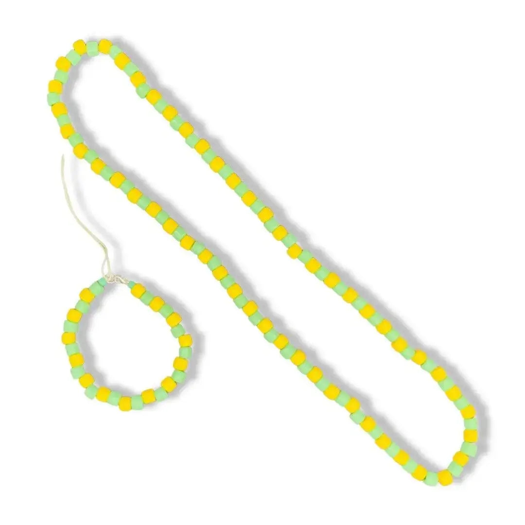 Eleke e Ilde de Ifá – Cuentas Grandes de Vidrio (Ifá Necklace and Bracelet with Large Glass Beads) - SanteriaGuide