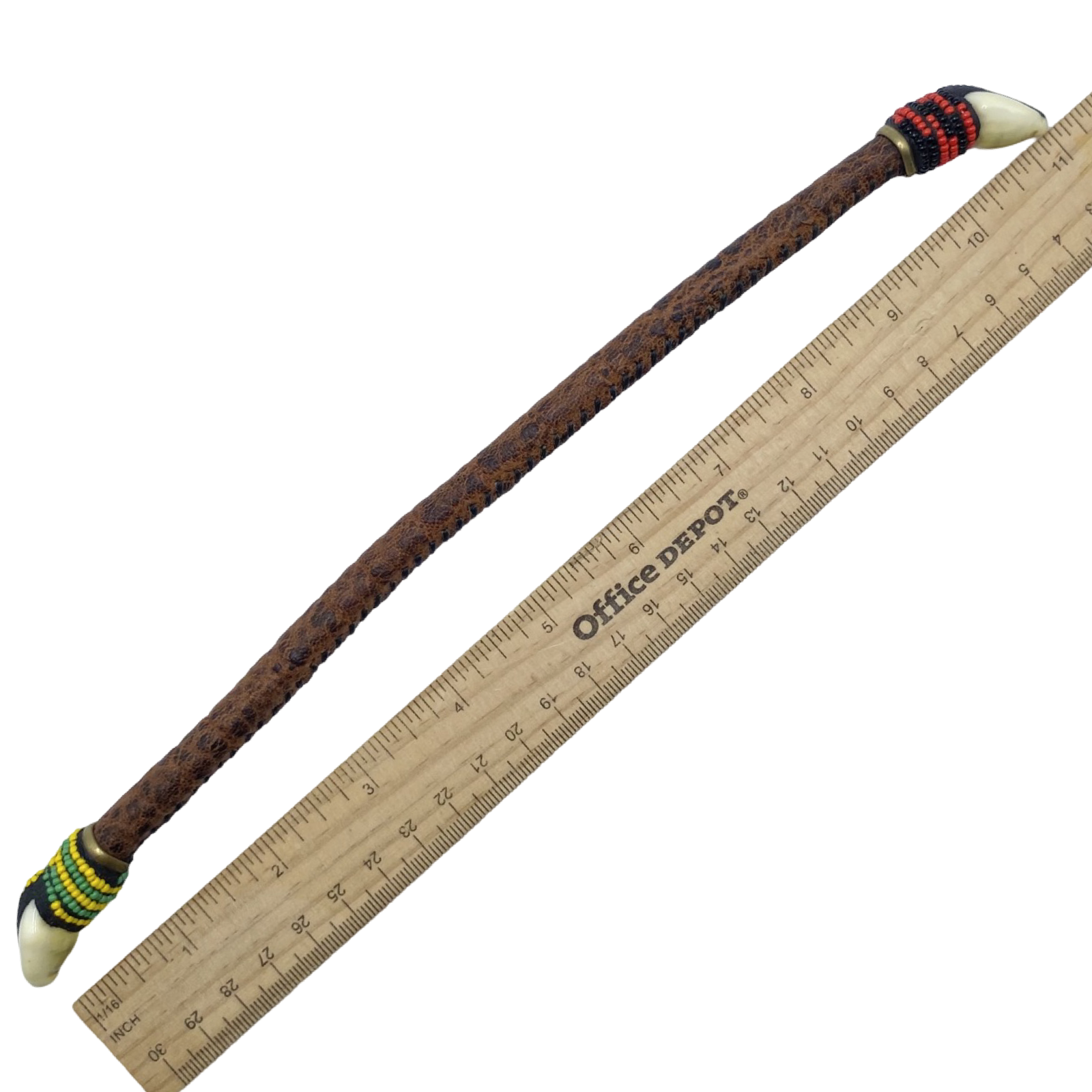 Handmade Ildé de Orula with Eleguá Bracelet - Leather Yoruba Santeria Orisha - SanteriaGuide