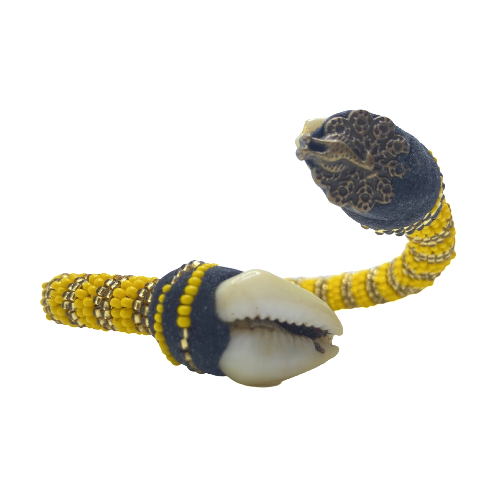 Handmade Ilde de Oshún Bracelet - Cowrie Shells Yoruba Santeria Orisha - SanteriaGuide