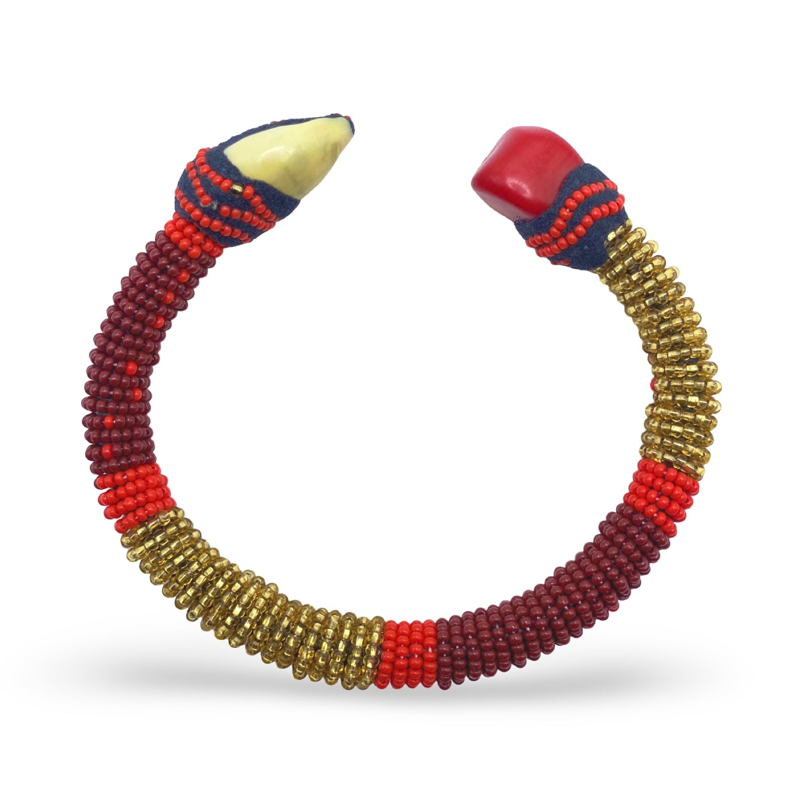 Handmade Ilde de Obbá Bracelet - Cowrie Shells Yoruba Santeria Orisha - SanteriaGuide