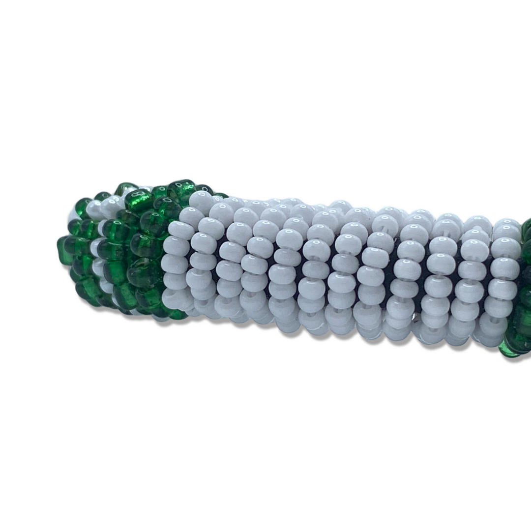 Pulsera hecha a mano Ilde de Obatalá Alaguema - Cowrie Shell Yoruba Santeria Orisha