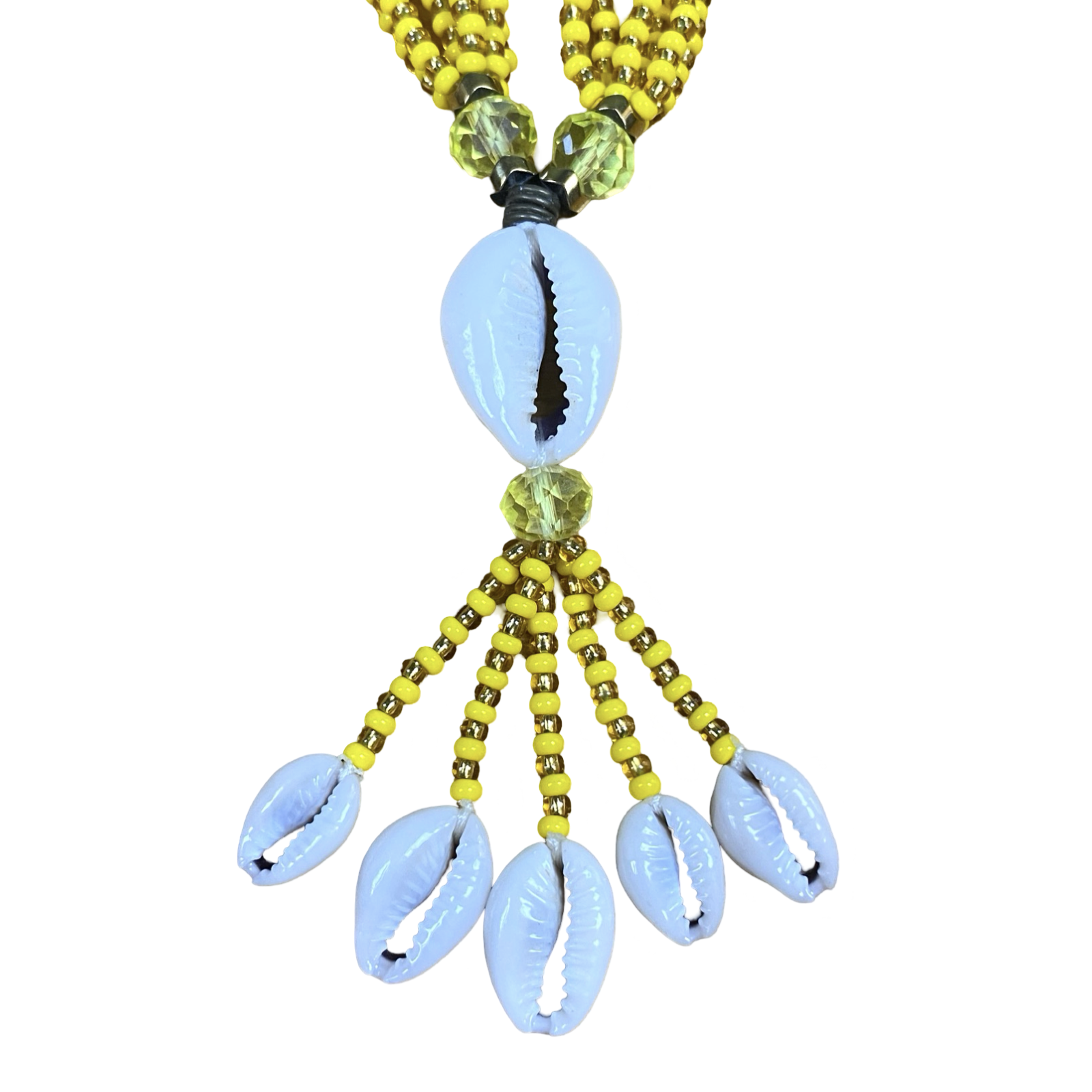 Oshún Gala Necklace with Ilde – Handmade with Sacred Beads