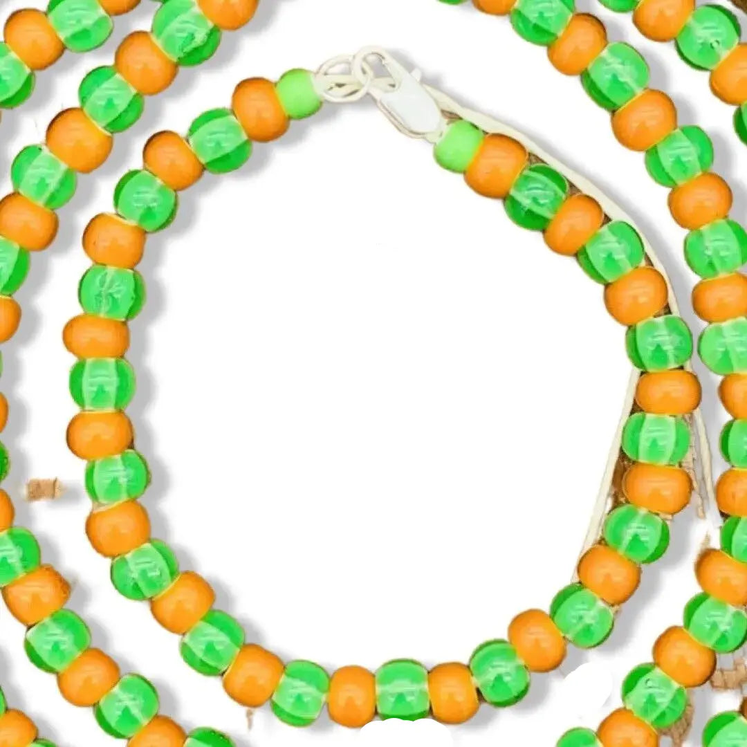 Eleke e Ilde de Ifá – Cuentas Grandes de Vidrio (Ifá Necklace and Bracelet with Large Glass Beads) - SanteriaGuide