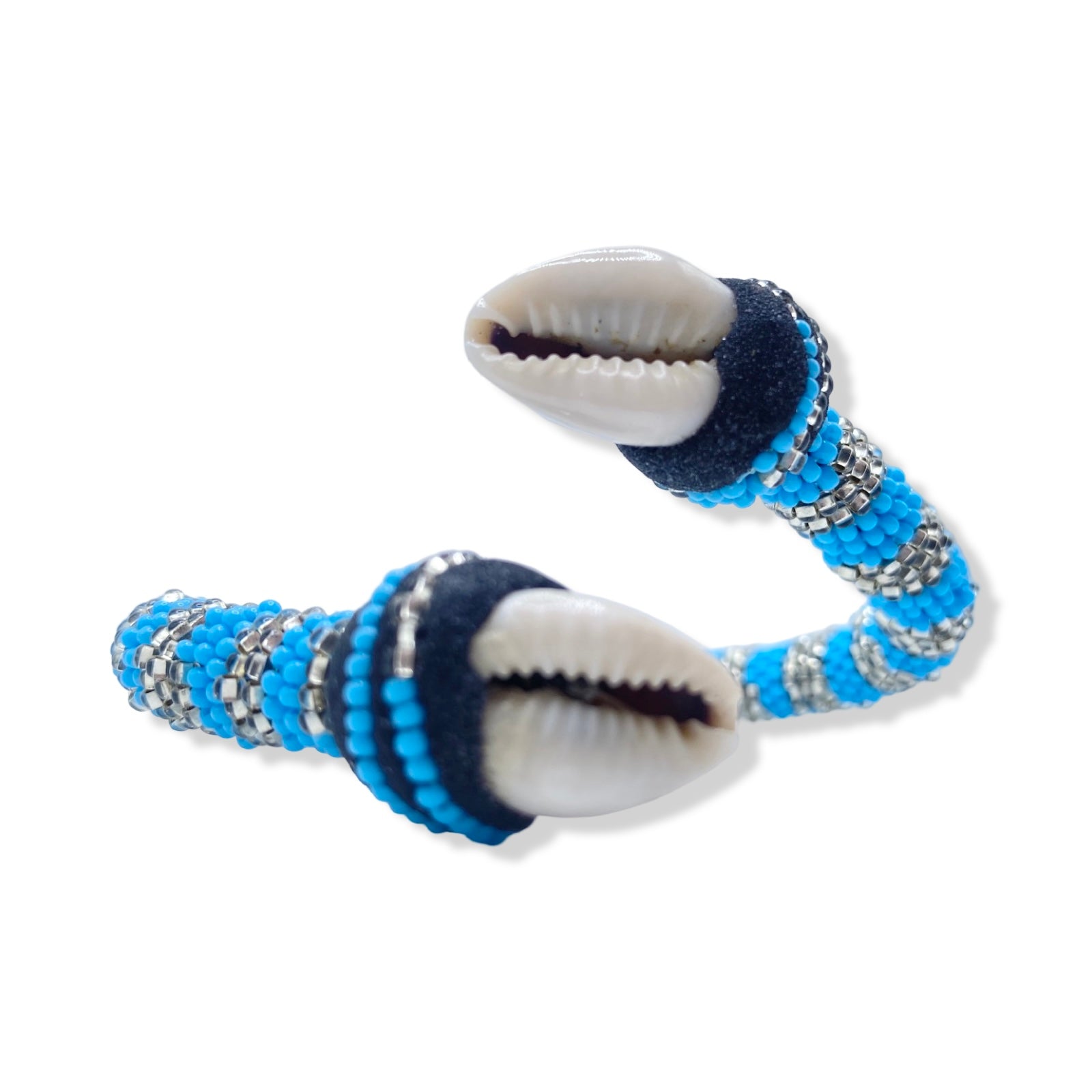Handmade Ilde de Yemayá Asesú Bracelet - Cowrie Shell Yoruba Santeria Orisha - SanteriaGuide