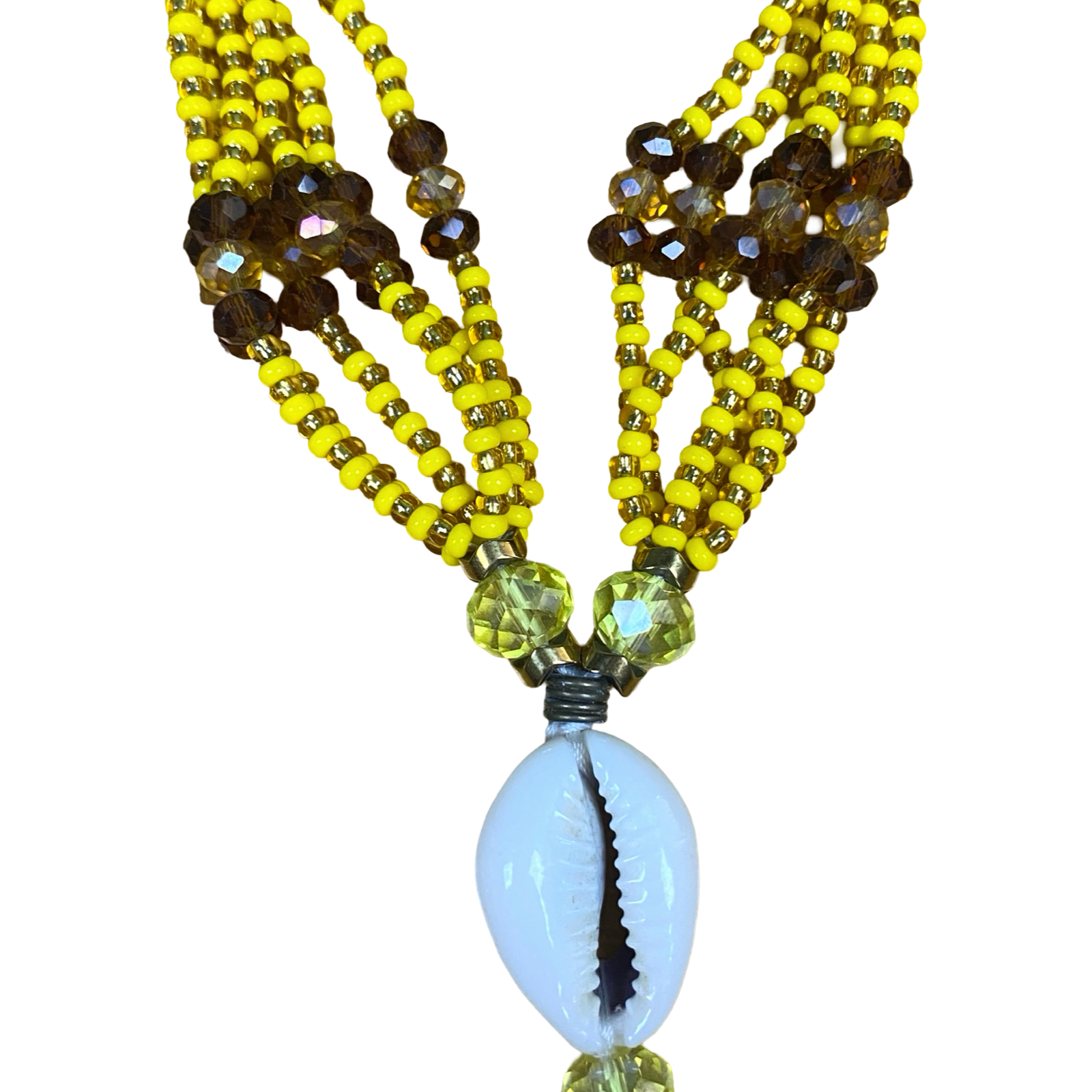 Mazo de Gala for Oshún (Ochún) placed on a ceremonial altar with ritual items.