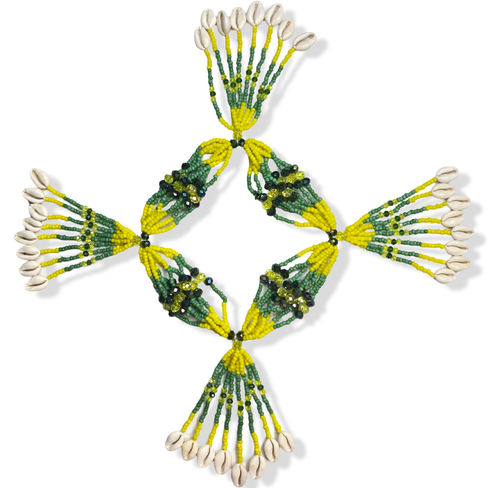 Mazo de Orunmila "Orula" - Green & Yellow Yoruba Santeria Orisha - SanteriaGuide