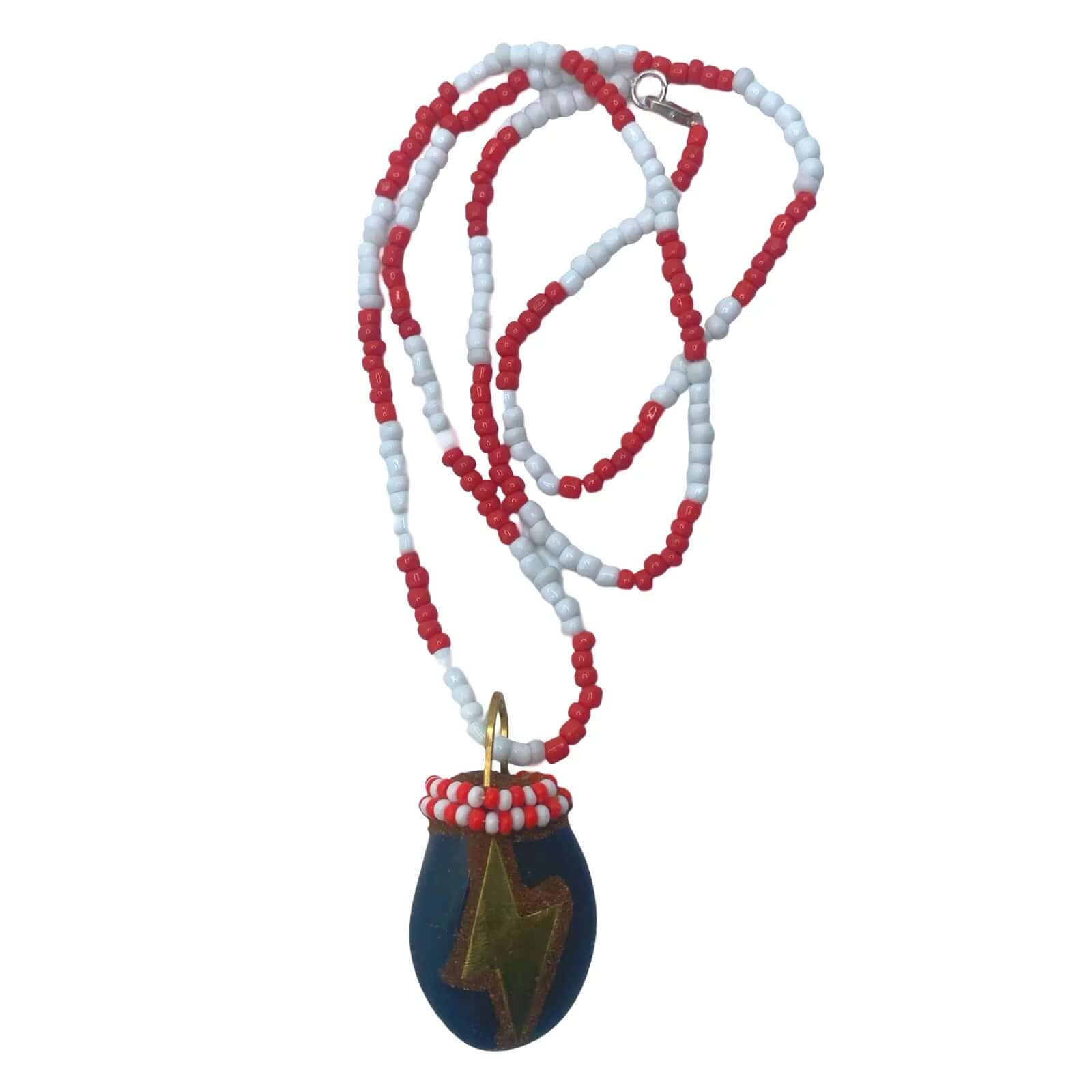 Eleke de Shangó – Piedra de Rayo Necklace for Yoruba Santeria Orisha - SanteriaGuide