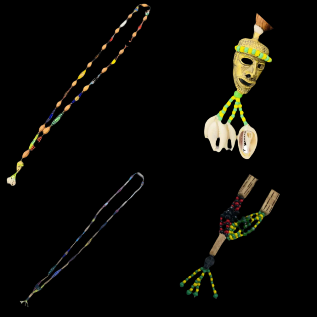 Eleke (Collar/Collar) hecho a mano Ogbe Yono Ogbellono – 32 pulgadas para Babalawos