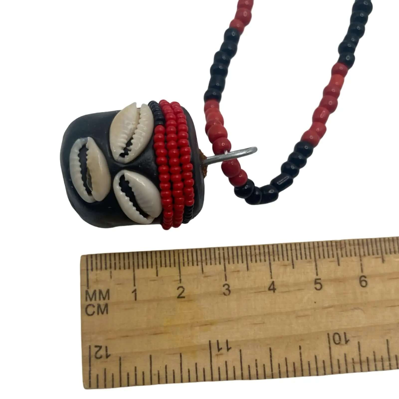 Handmade Eleke with Eleguá Head Pendant – Yoruba Santería Necklace - SanteriaGuide