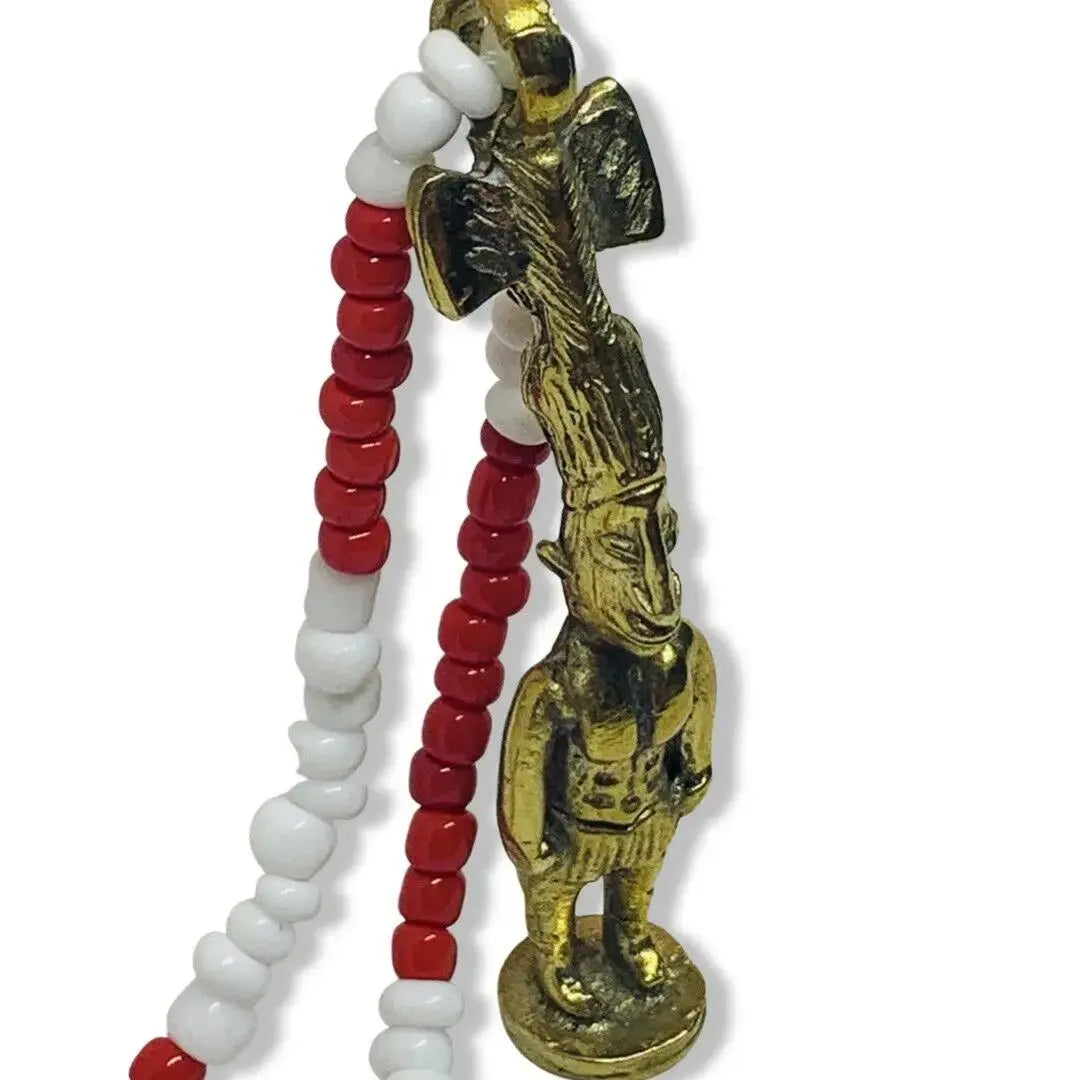 Eleke de Shango – Dije de Bronce (Shango Necklace with Bronze Pendant) - SanteriaGuide