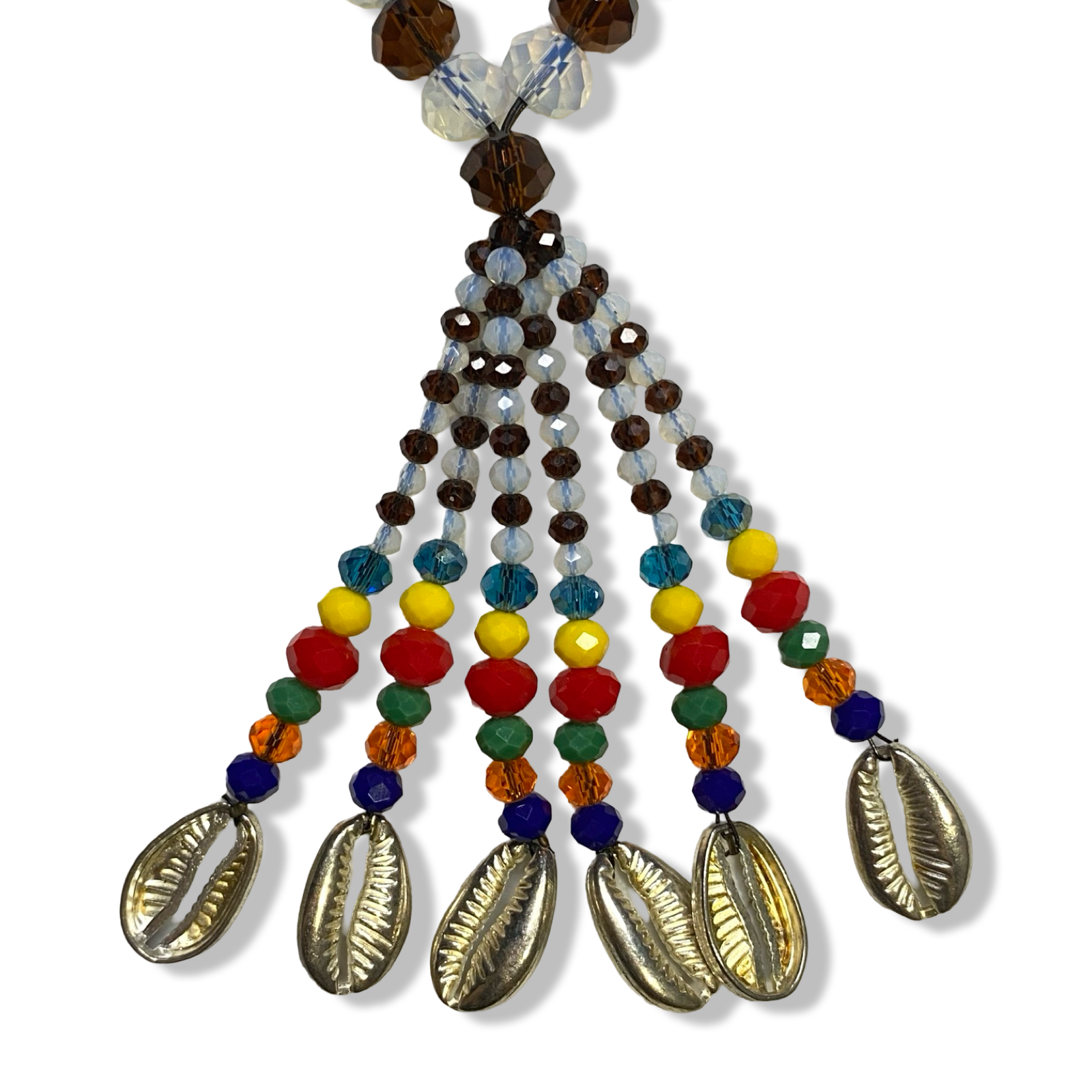 Handmade Gala de Agayú – Amber, White, Blue, Green, Red, and Yellow Glass Beads for Iyawó - SanteriaGuide