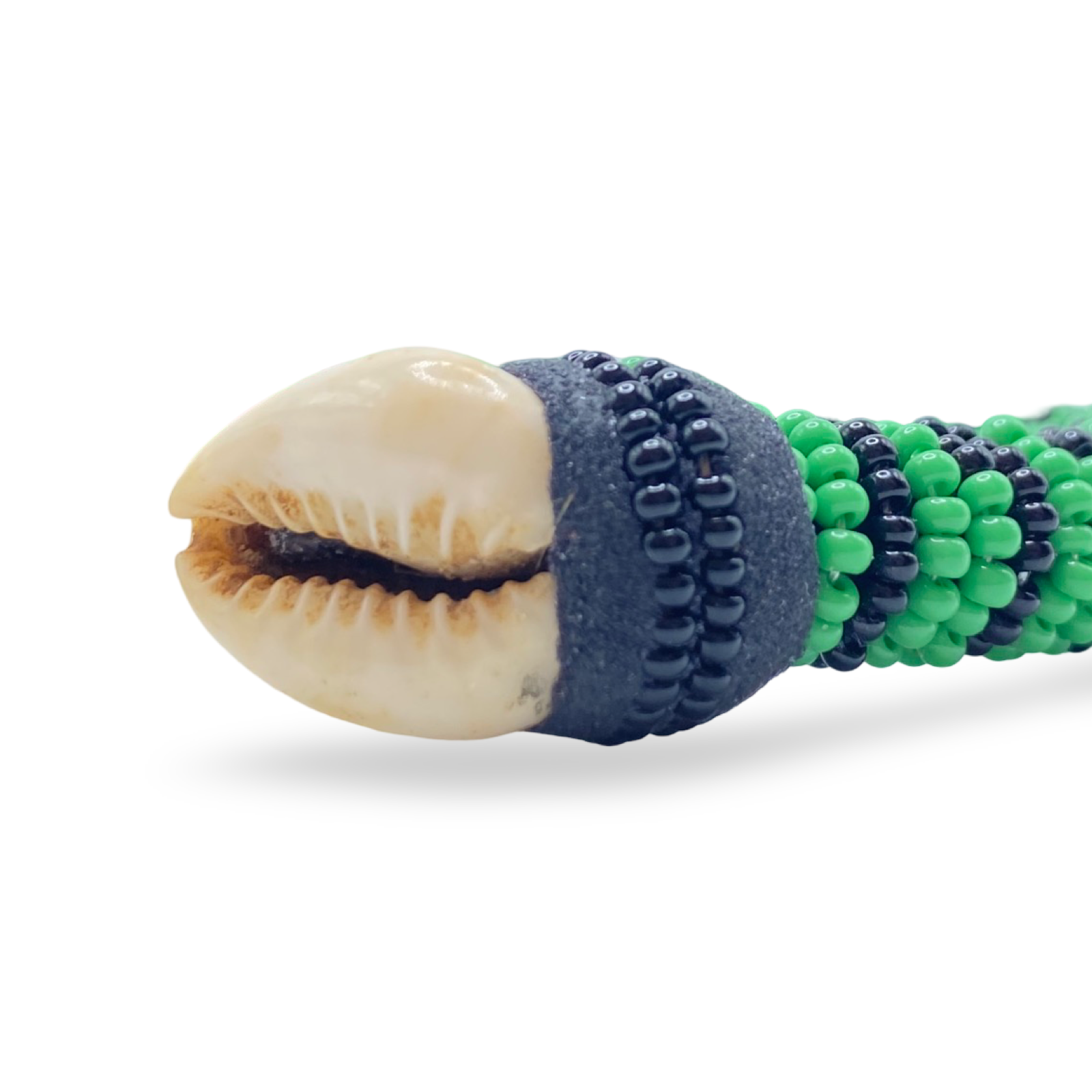 Handmade Ilde de Ogún Bracelet - Cowrie Shells and Bronze Yoruba Santeria Orisha - SanteriaGuide