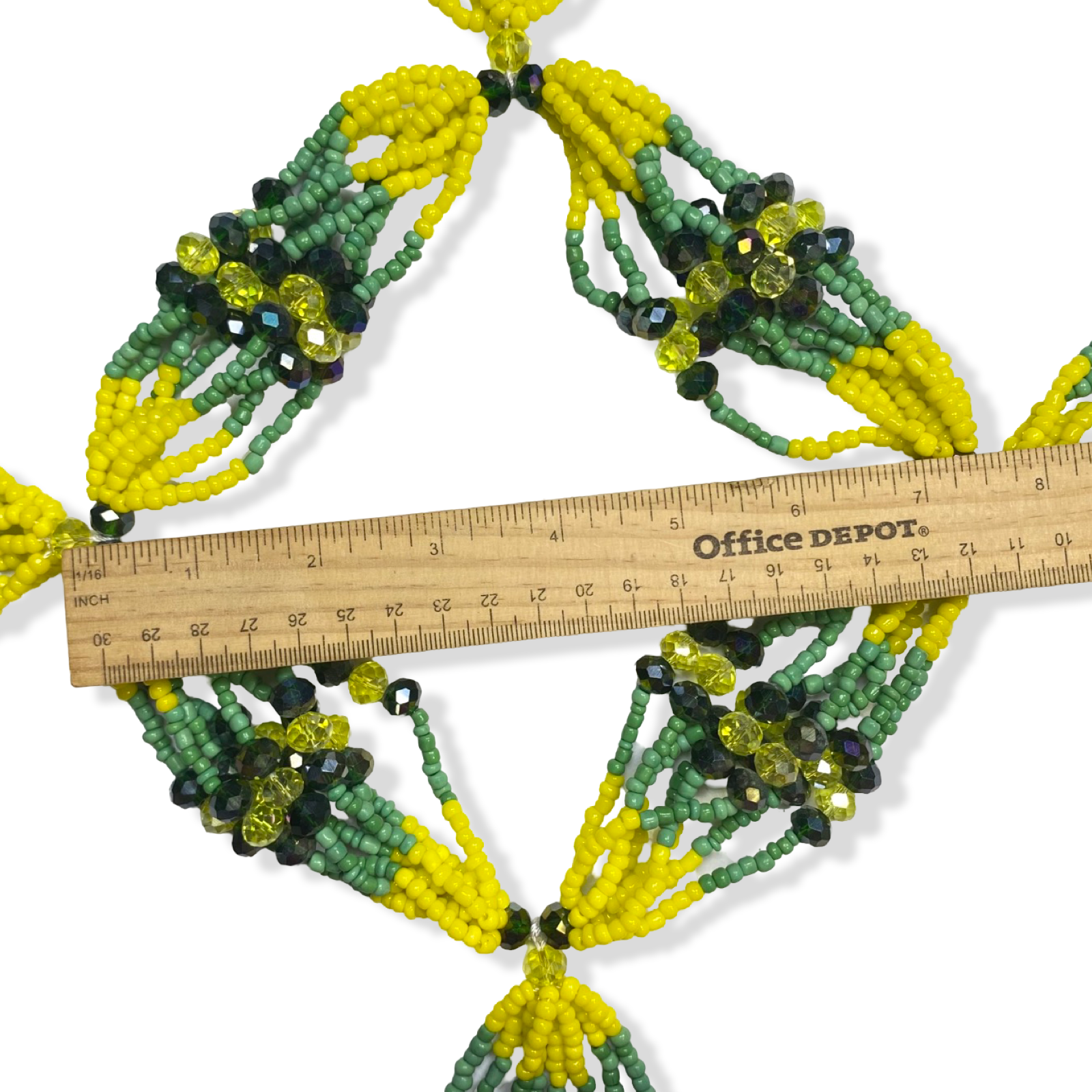 Mazo de Orunmila "Orula" - Green & Yellow Yoruba Santeria Orisha - SanteriaGuide
