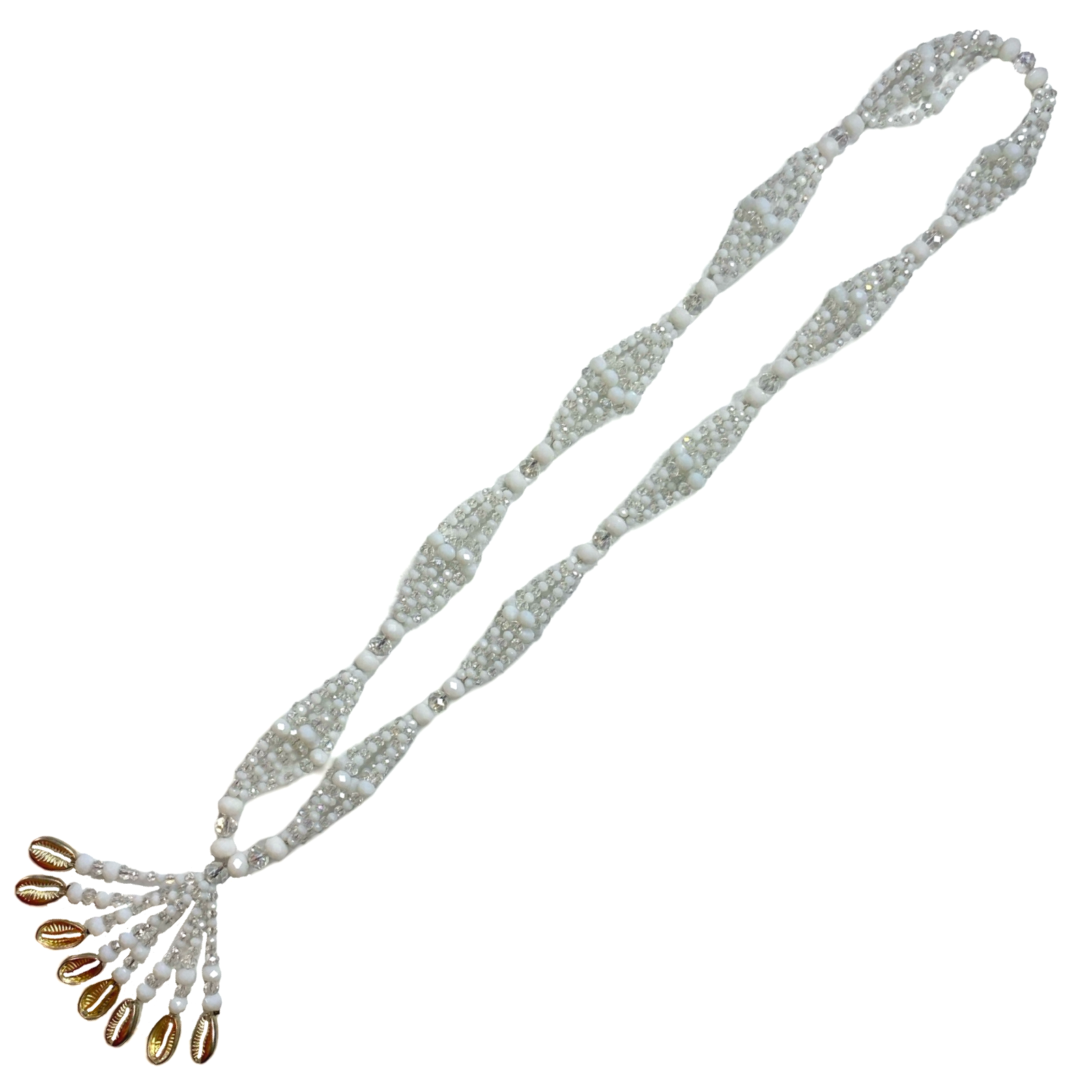 Handmade Gala de Obatalá – White and Clear Glass Beads for Iyawó - SanteriaGuide