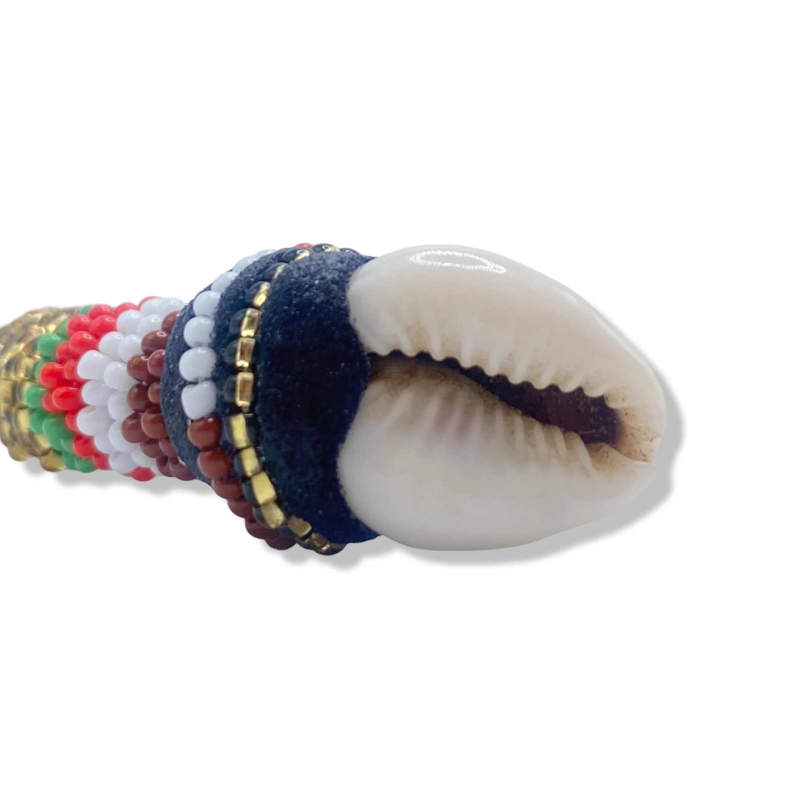 Handmade Ilde de Oshún Ibu Acuaro Bracelet - Cowrie Shells Yoruba Santeria Orisha - SanteriaGuide