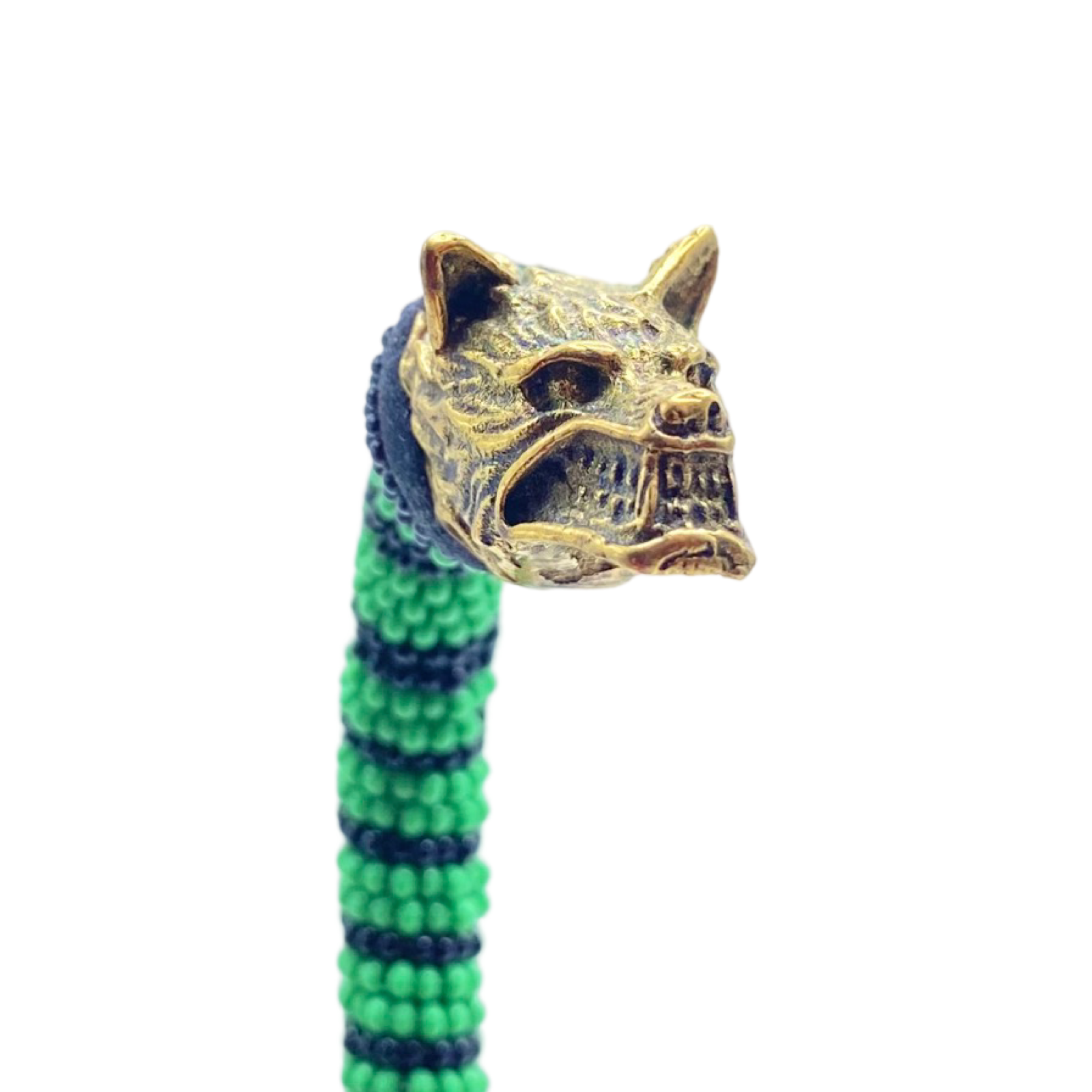 Handmade Ilde de Ogún Bracelet - Cowrie Shells and Bronze Yoruba Santeria Orisha - SanteriaGuide