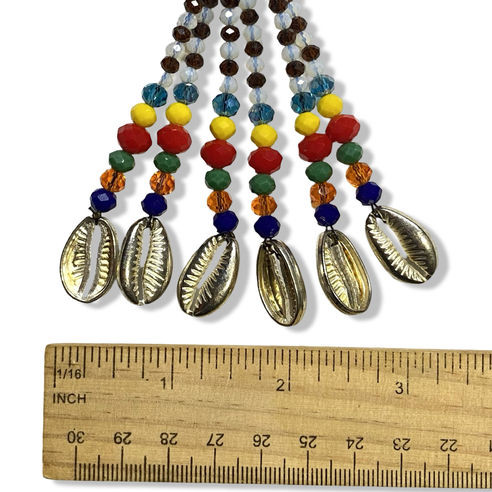 Handmade Gala de Agayú – Amber, White, Blue, Green, Red, and Yellow Glass Beads for Iyawó - SanteriaGuide