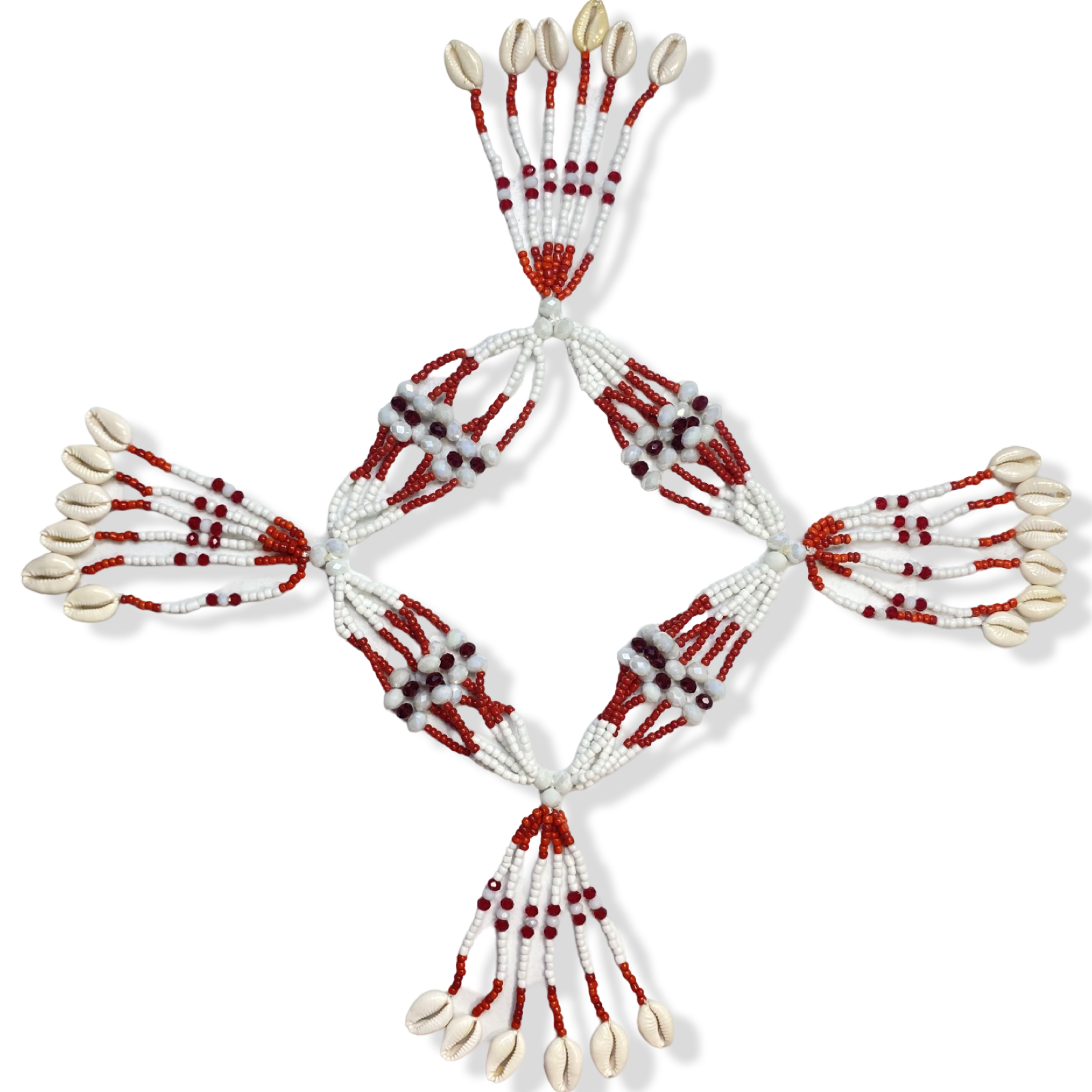 Mazo de Shango - Red & White Yoruba Santeria Orisha - SanteriaGuide