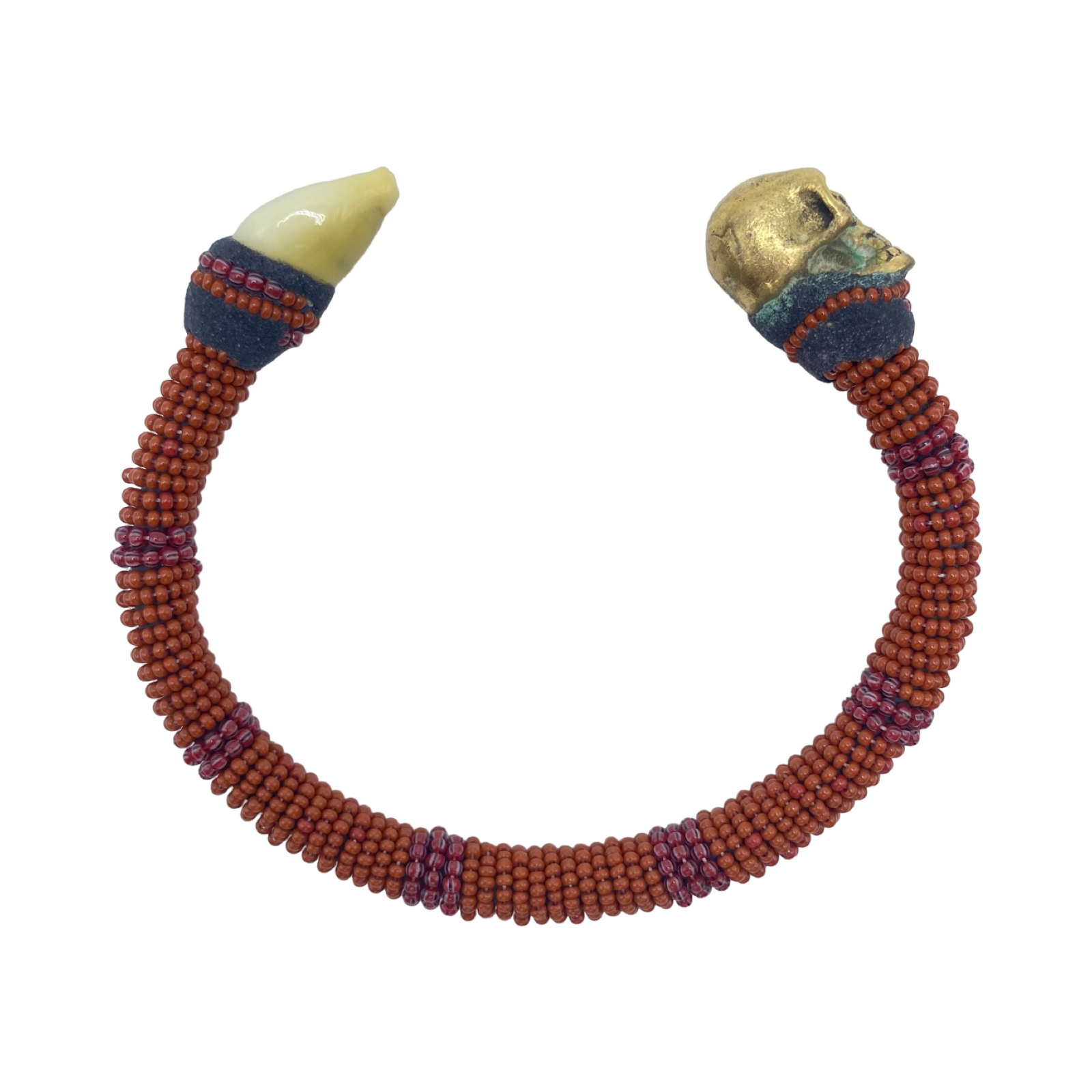 Handmade Ilde de Oyá Bracelet - Cowrie Shell & Bronze Yoruba Santeria Orisha - SanteriaGuide