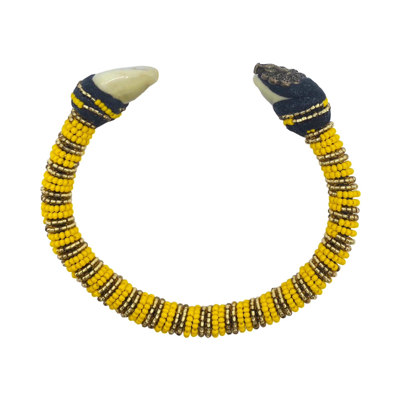 Handmade Ilde de Oshún Bracelet - Cowrie Shells Yoruba Santeria Orisha - SanteriaGuide