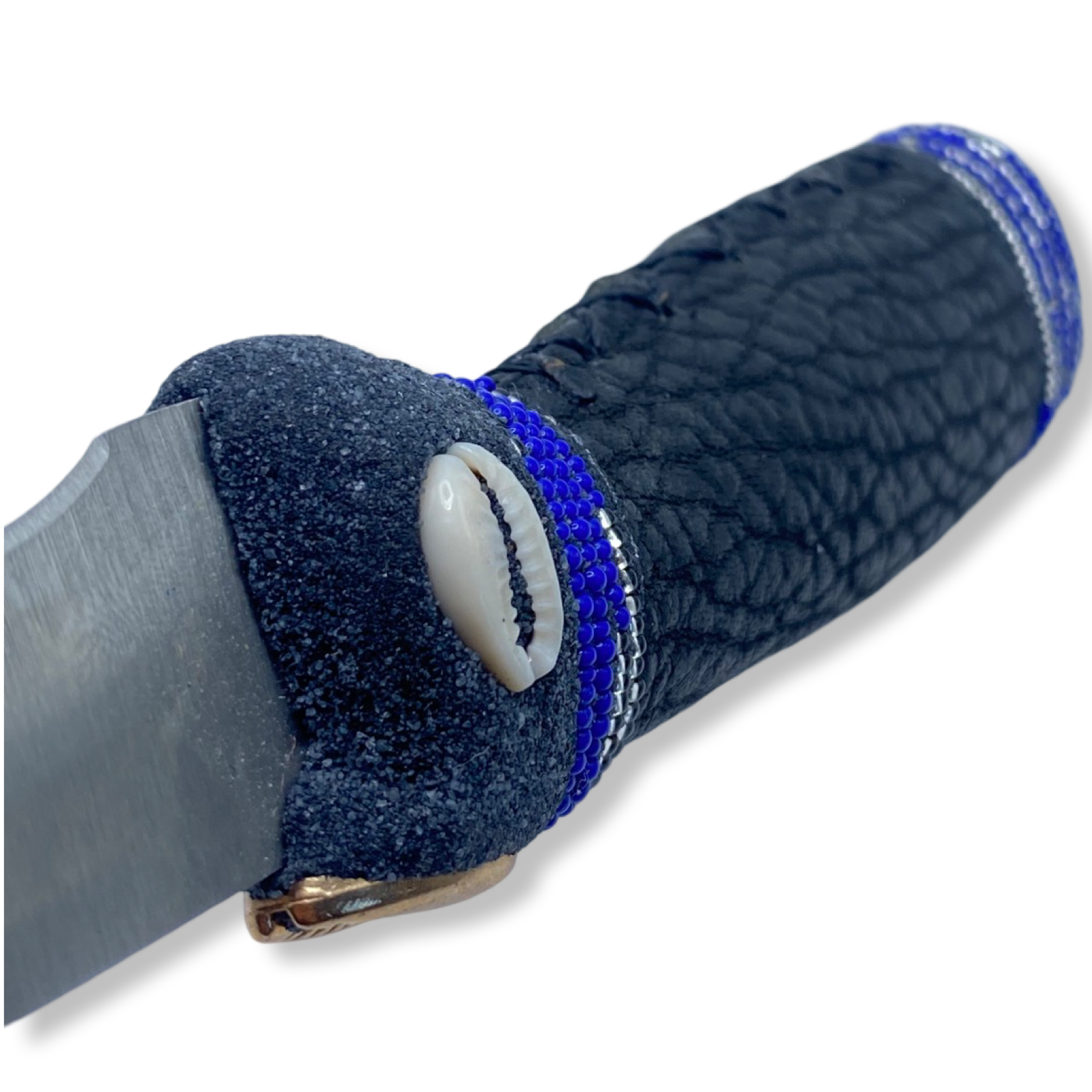 Pinaldo Cuchillo para Yemayá – De Piel, Diseño 1 (Knife with Leather for Yemayá – Design 1) - SanteriaGuide