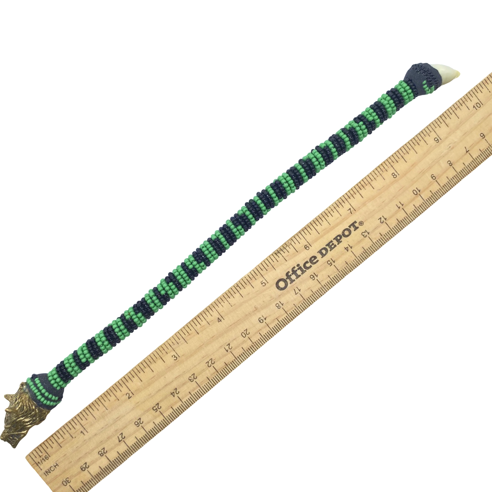 Handmade Ilde de Ogún Bracelet - Cowrie Shells and Bronze Yoruba Santeria Orisha - SanteriaGuide