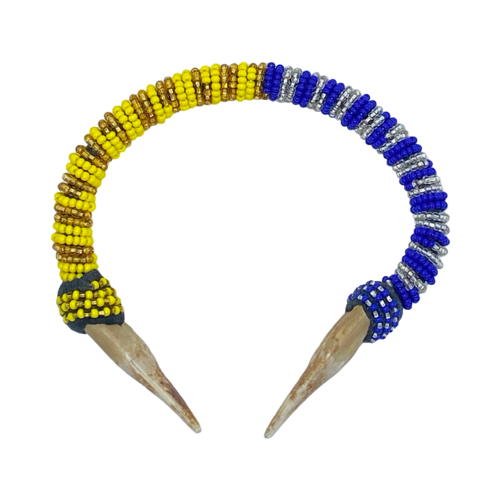 Handmade Ilde de Las Dos Aguas con Diente - Yoruba Santeria Orisha Bracelet - SanteriaGuide