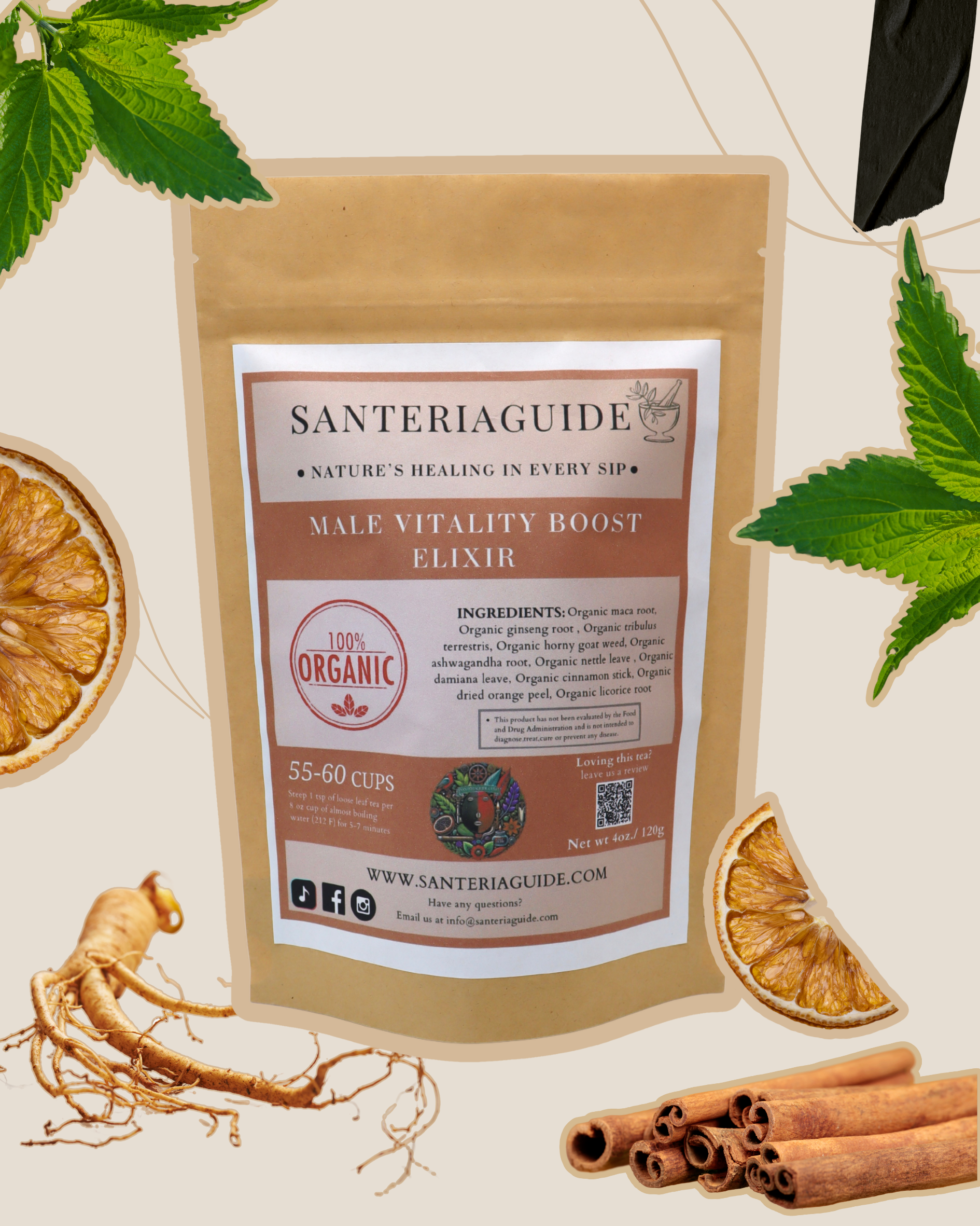 Santeriaguide's Enhanced Male Vitality Boost Elixir – Vitality in Every Sip - SanteriaGuide