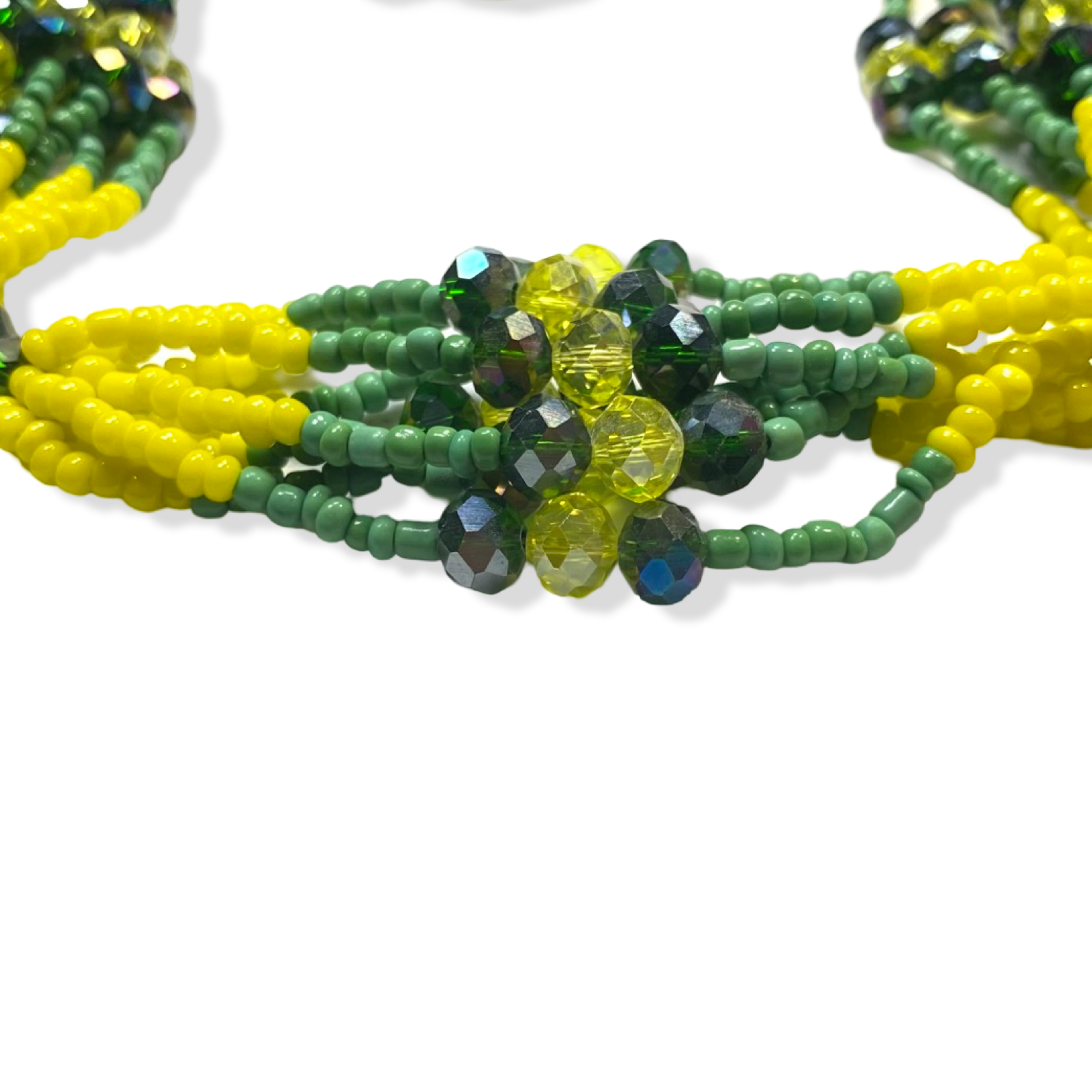 Mazo de Orunmila "Orula" - Green & Yellow Yoruba Santeria Orisha - SanteriaGuide