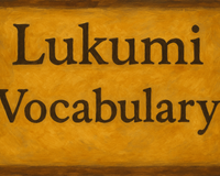 Lukumi Vocabulary