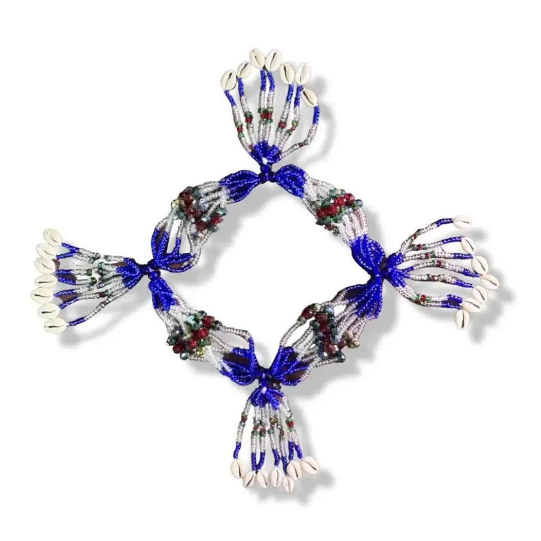 Santería Yemaya Yemoja Mazo - Ceremonial Beaded Necklace for Soup Tureen SanteriaGuide